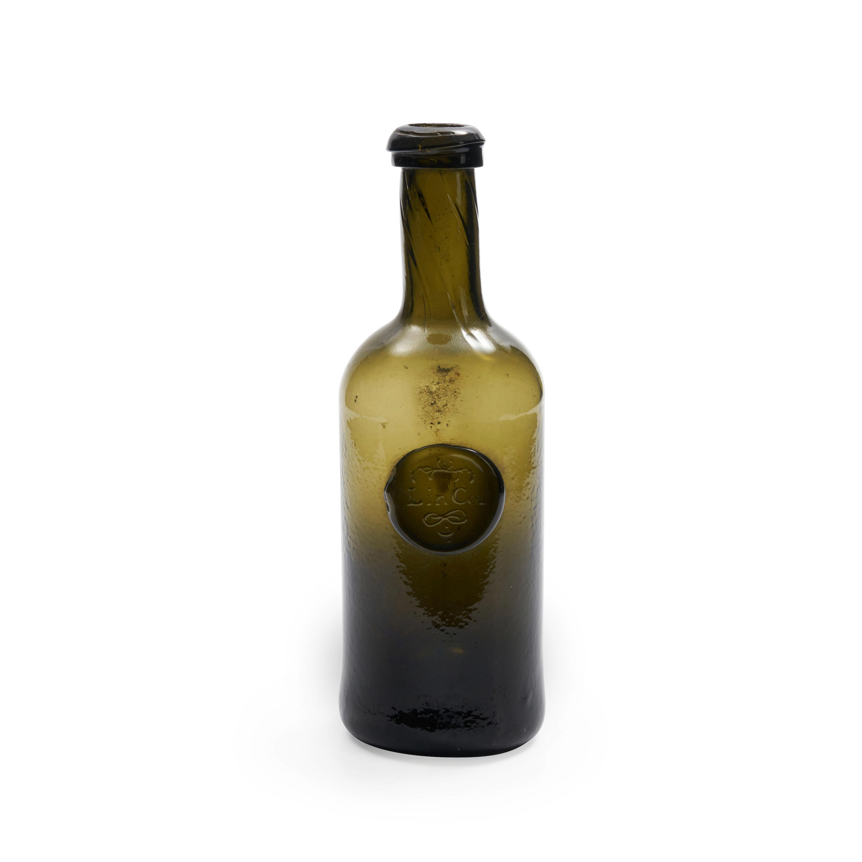 Appraisal: A SEALED HALF SIZE 'CYLINDER' WINE BOTTLE circa - of