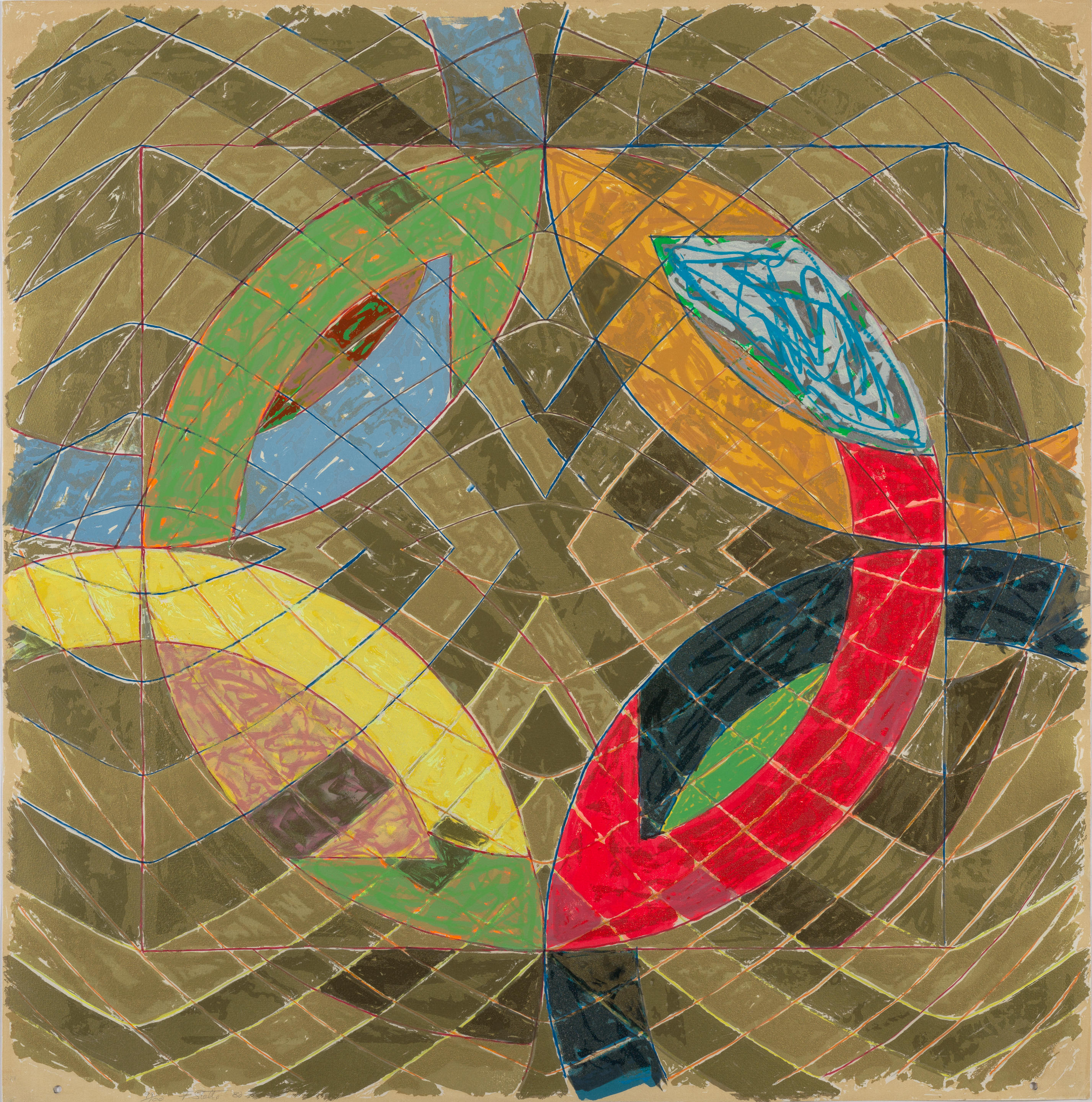 Appraisal: FRANK STELLA BORN Polar Co-ordinates VI from the Polar Co-ordinates