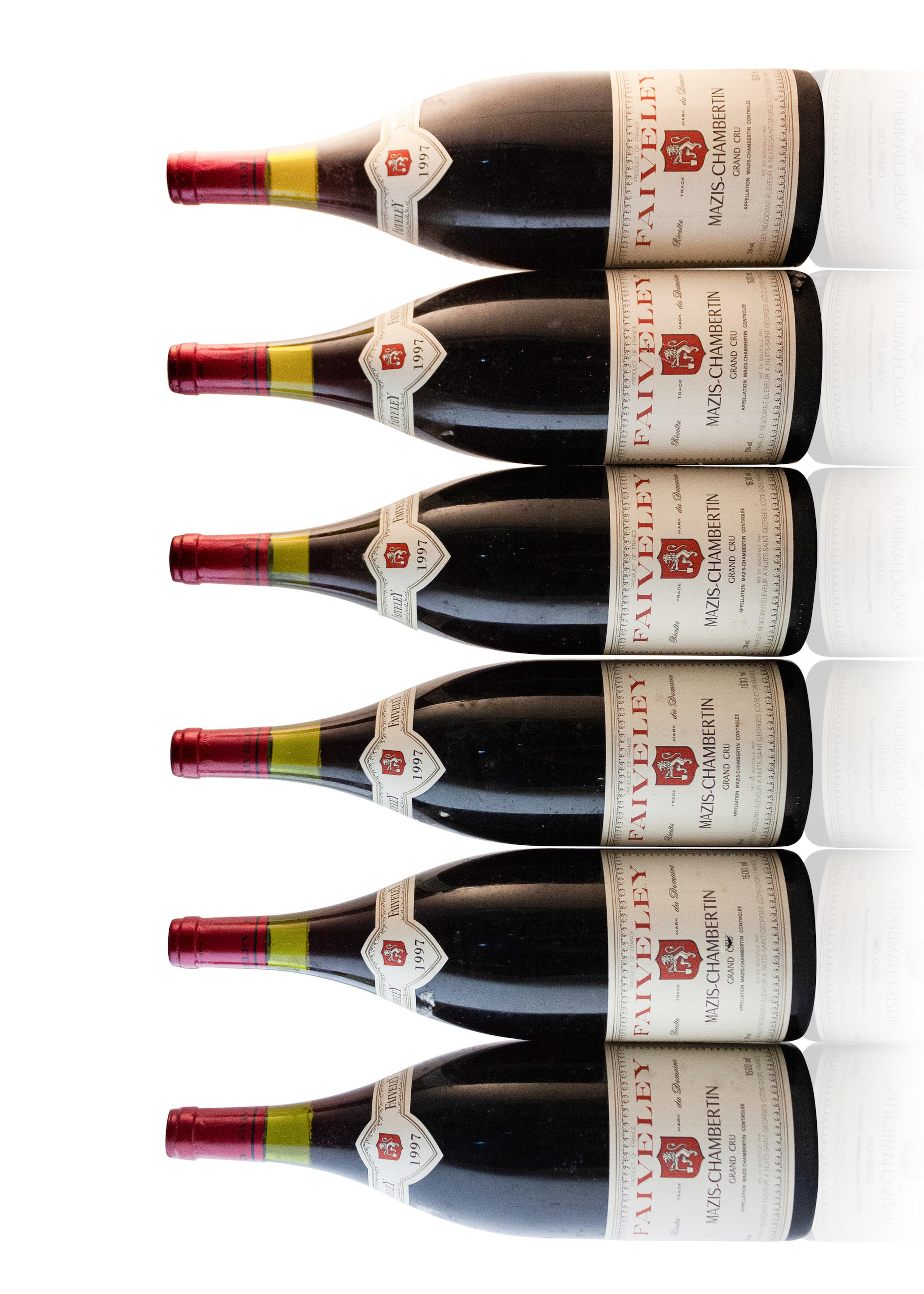 Appraisal: MAZIS-CHAMBERTIN DOMAINE FAIVELEY MAGNUMS Mazis-Chambertin Domaine Faiveley lightly bin-soiled nicked