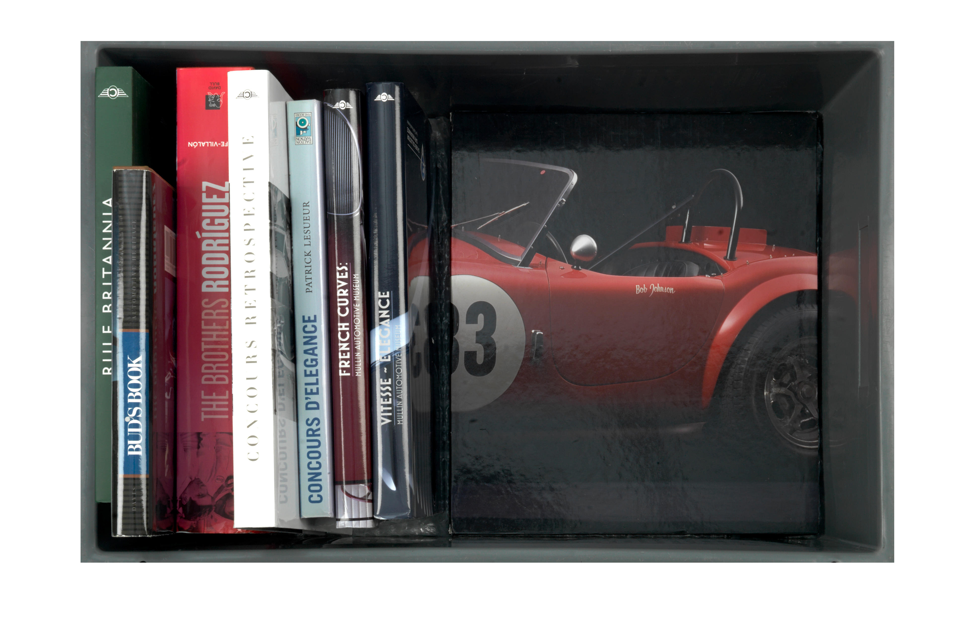 Appraisal: EIGHT LARGE FORMAT MOTORING BOOKS INCLUDING AUTHOR SIGNED EXAMPLES comprising