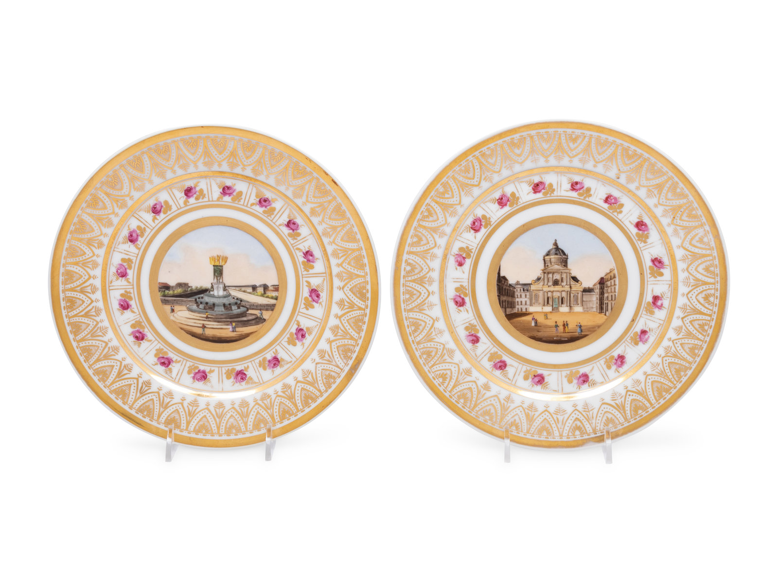 Appraisal: A Pair of Paris Porcelain Plates First Half th Century