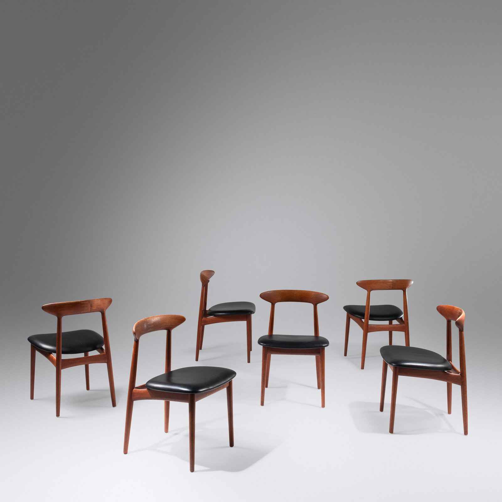 Appraisal: Kurt stervig - Set of Six Dining ChairsBrande Mobelindustri Denmark