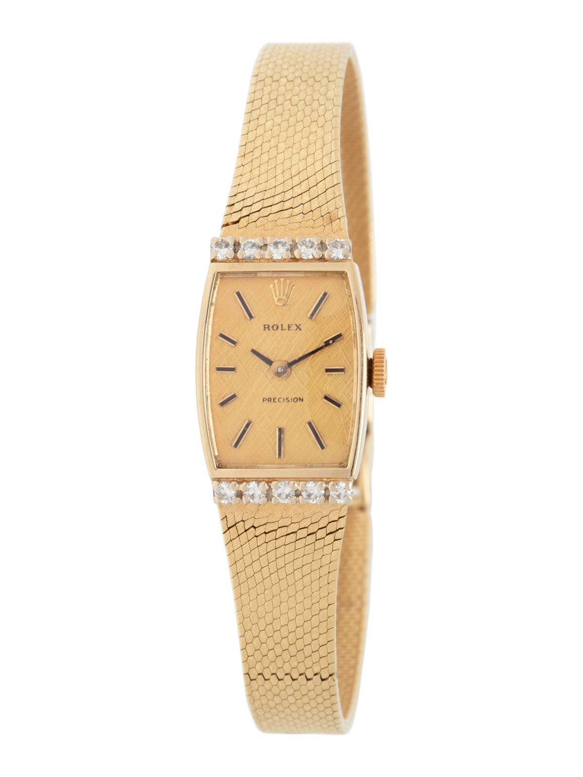 Appraisal: ROLEX REF K YELLOW GOLD AND DIAMOND WRISTWATCH x mm