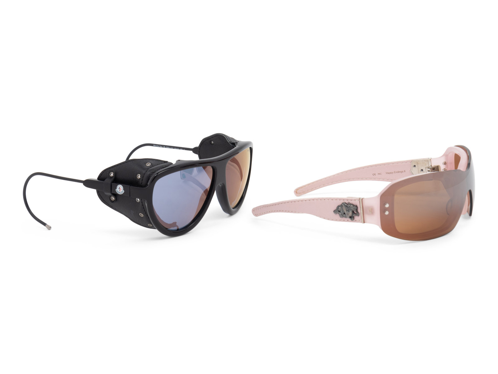 Appraisal: Two Pairs of Sunglasses One Moncler One Kieselstein-Cord This lot