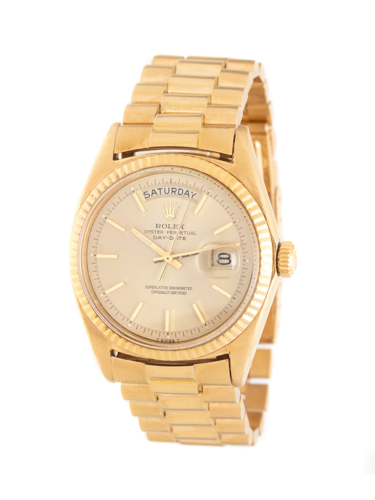 Appraisal: ROLEX REF K YELLOW GOLD 'OYSTER PERPETUAL DAY-DATE' WATCH Maker