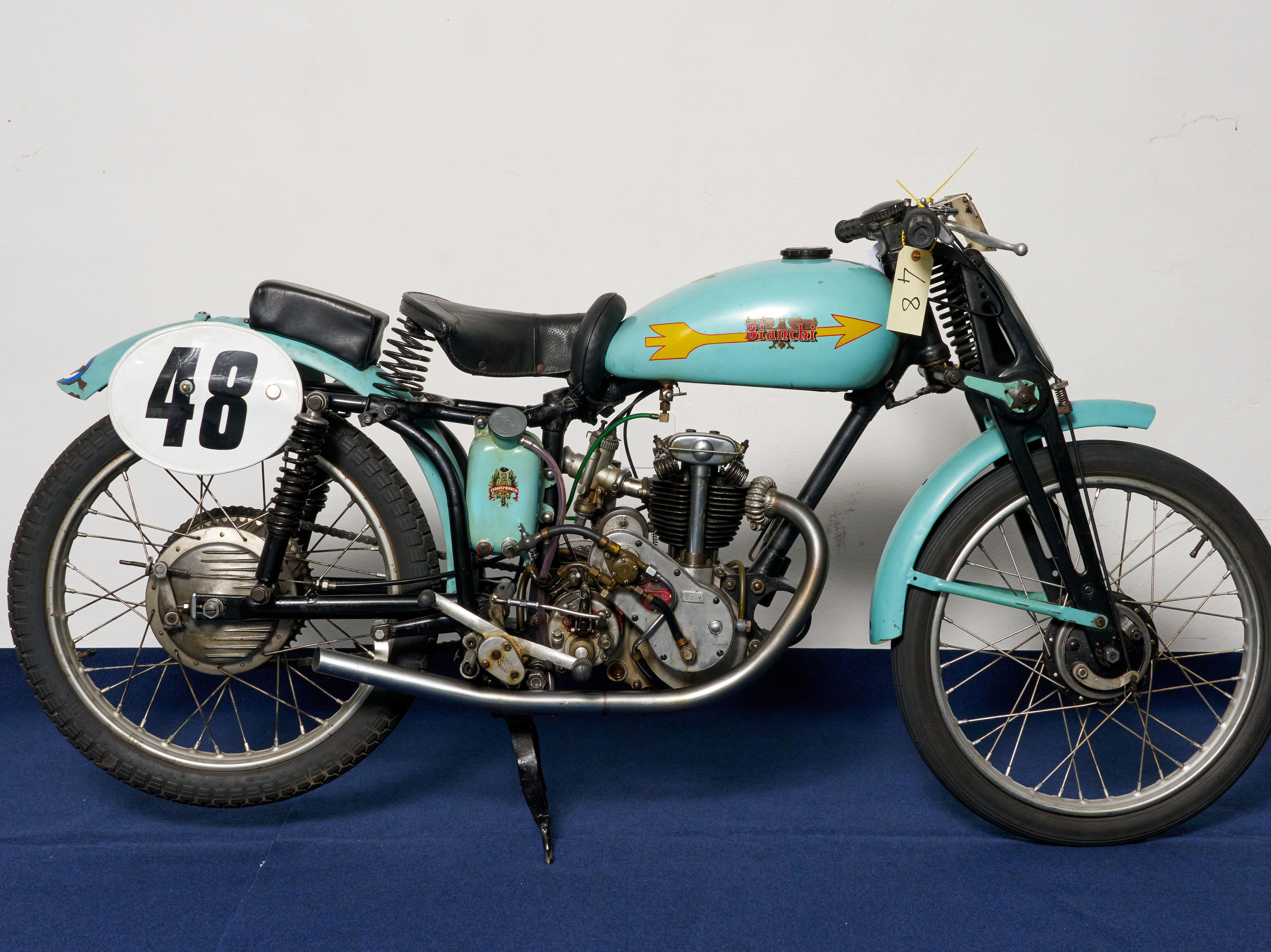 Appraisal: C BIANCHI CC RACING MOTORCYCLE ENGINE NO ALSO STAMPED SS