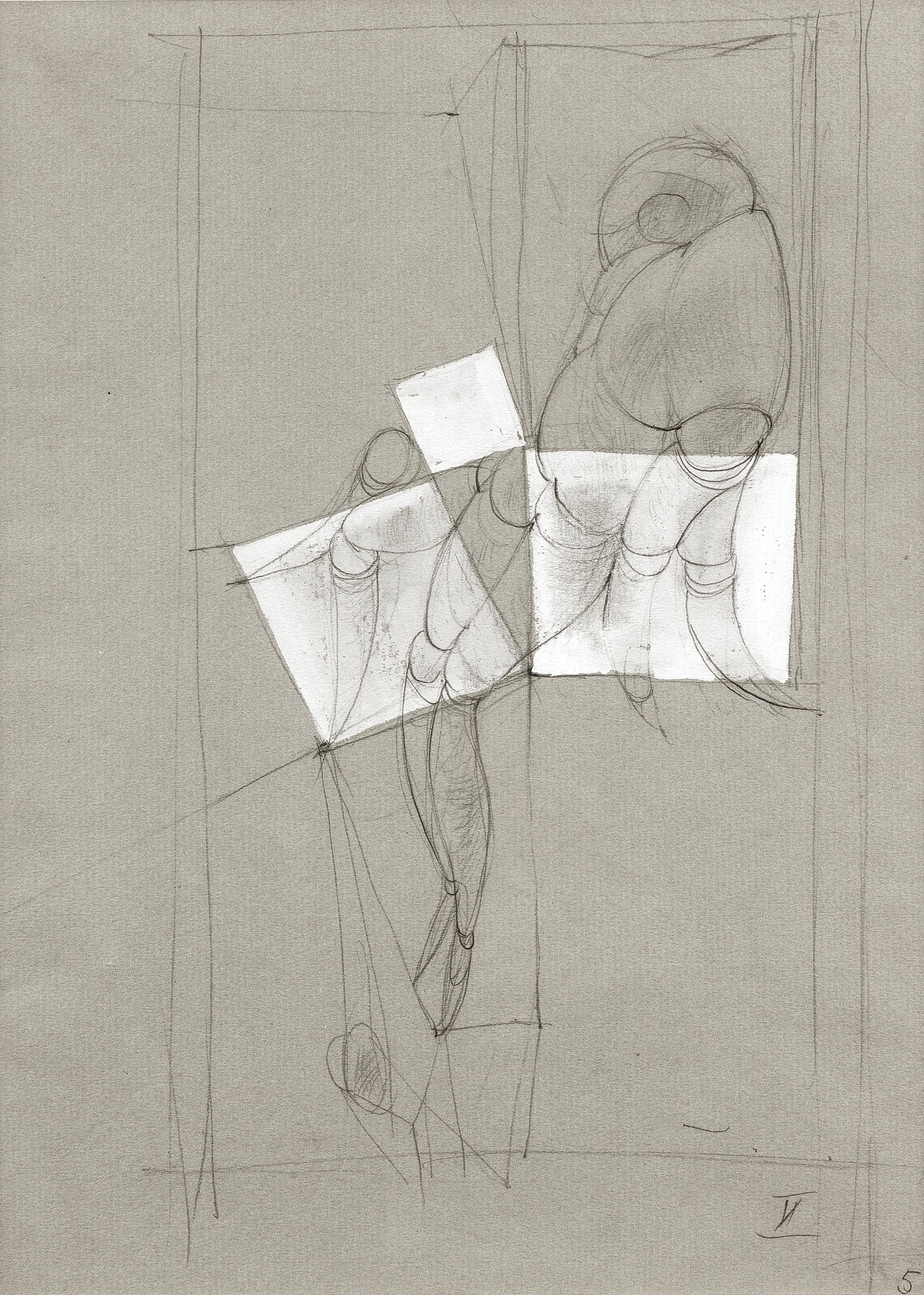 Appraisal: HANS BELLMER - Komposition inscribed 'V ' lower right signed