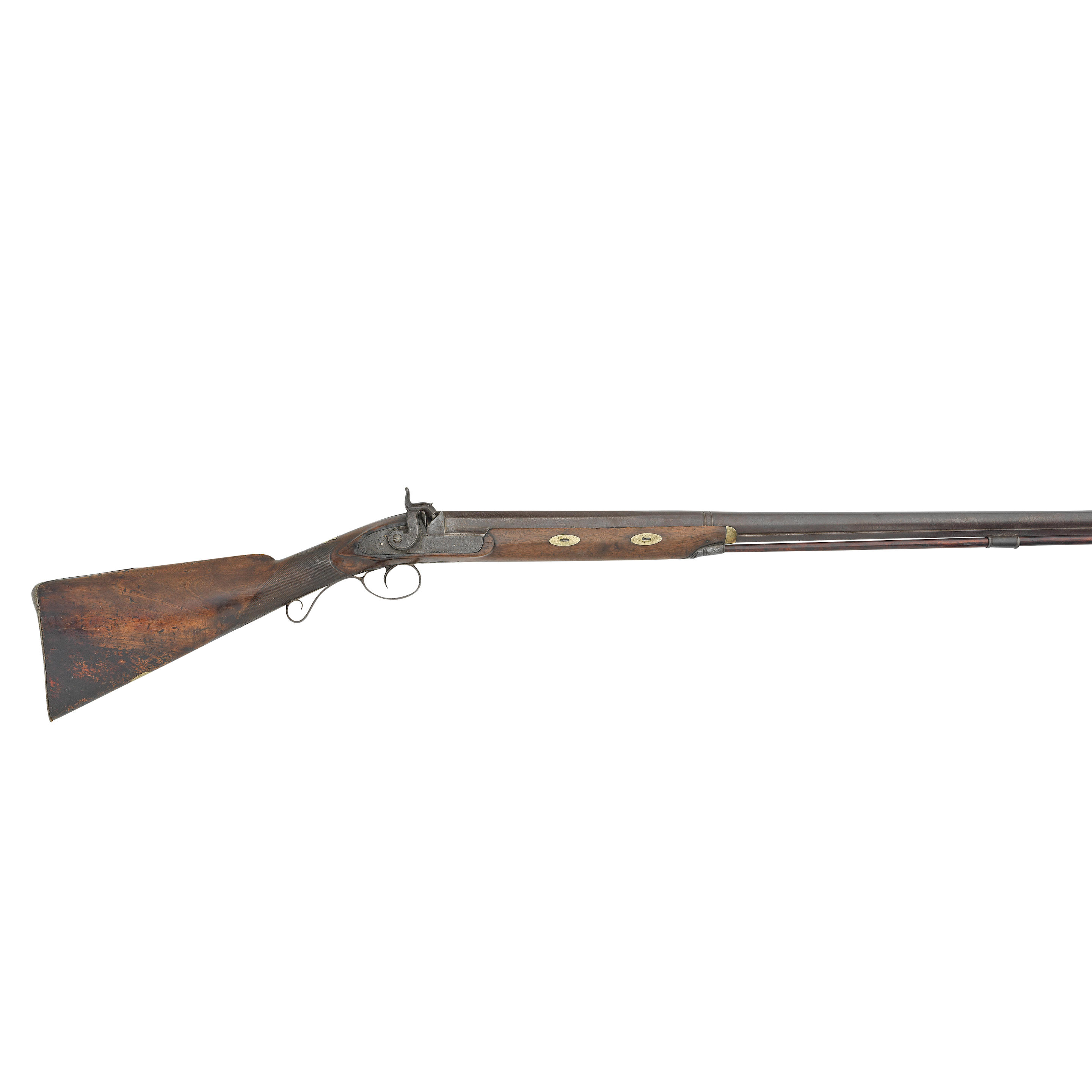 Appraisal: A -BORE PERCUSSION WILDFOWLING GUN BY W THOMPSON CO MID-