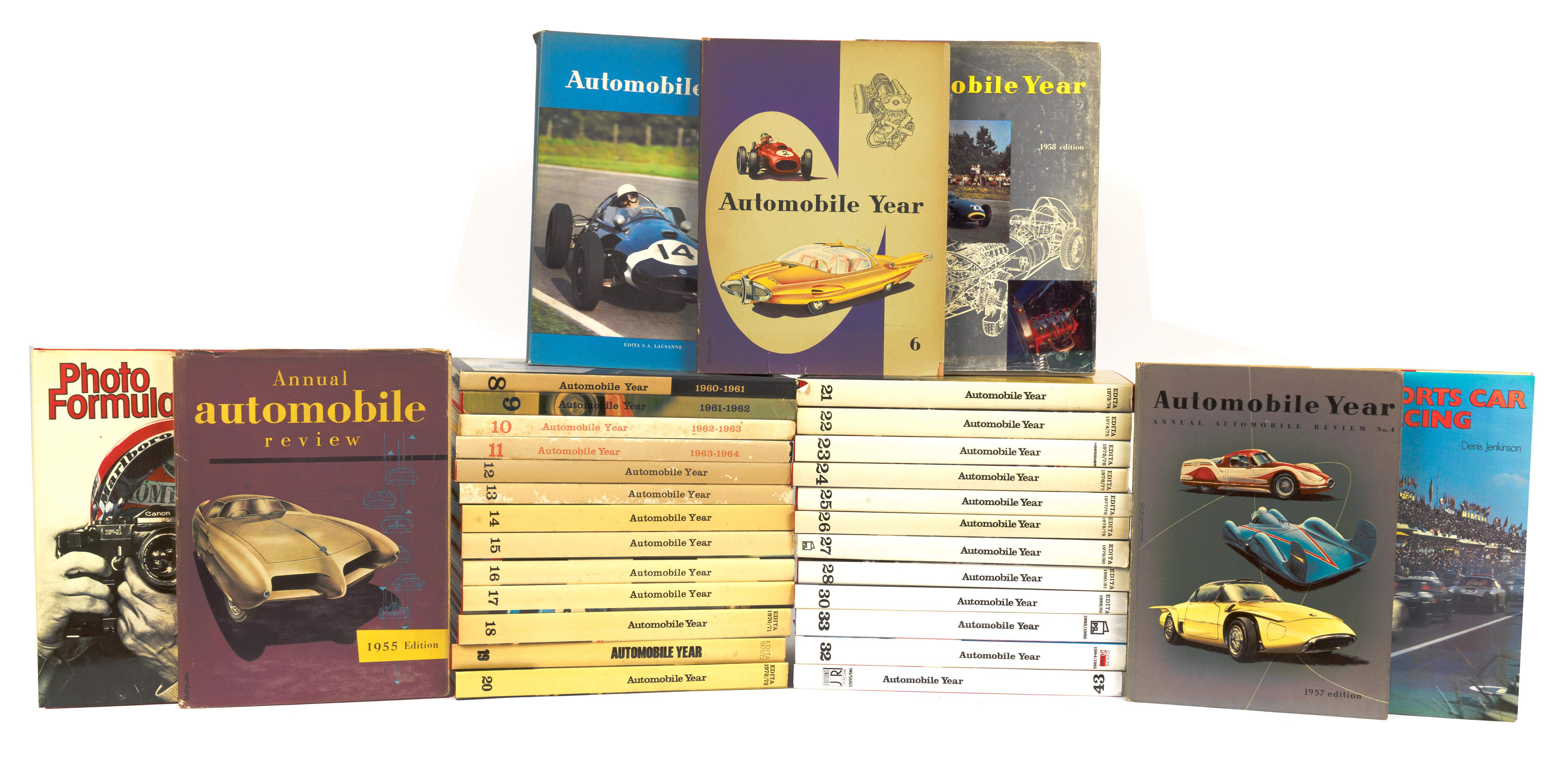 Appraisal: AUTOMOBILE REVIEW AUTOMOBILE YEAR ANNUALS TO TO a near complete