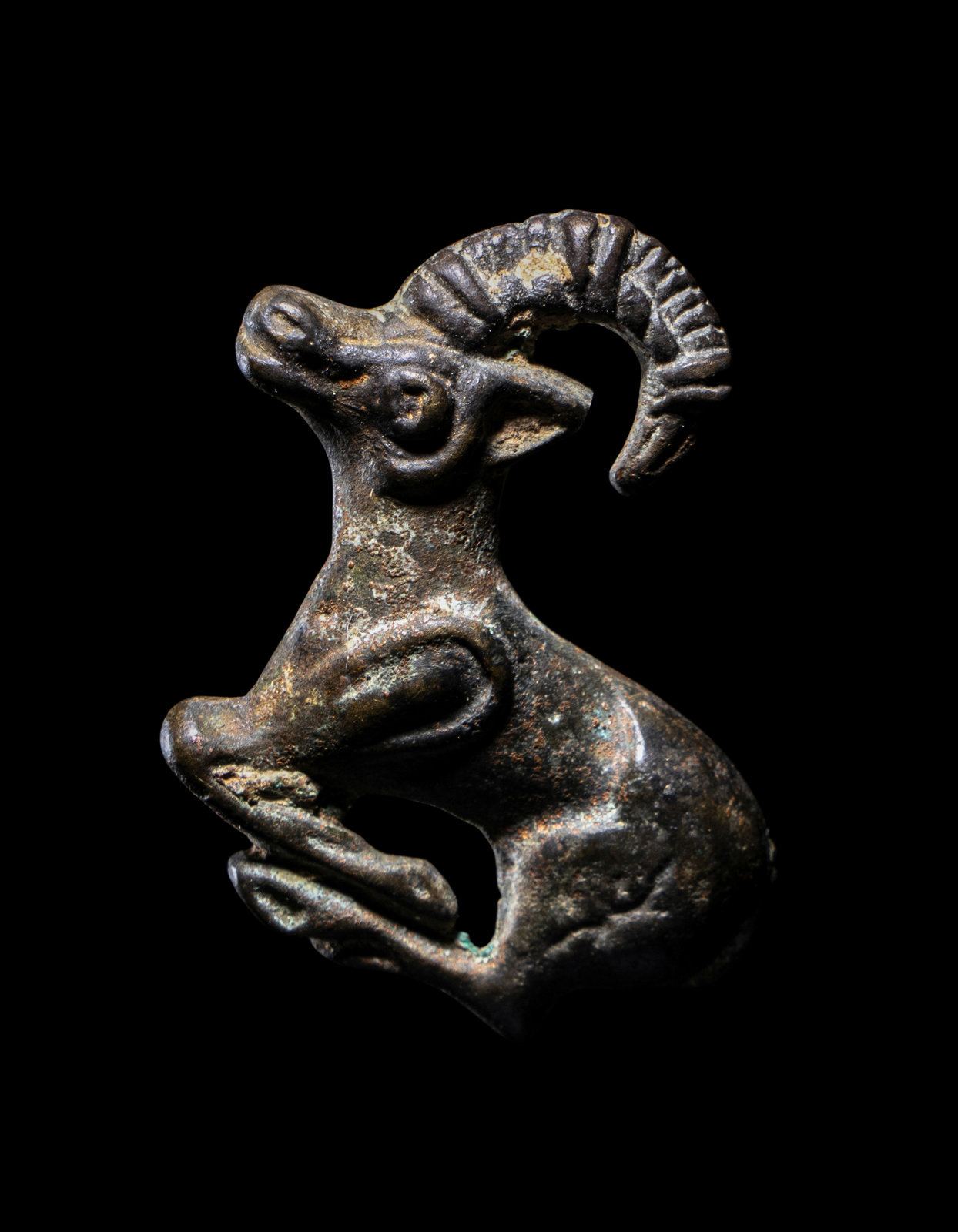 Appraisal: A Luristan Bronze Ibex Circa th- th Century B C