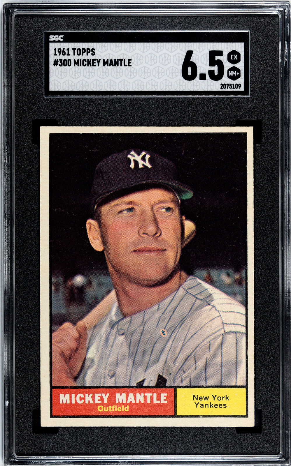 Appraisal: A Topps Mickey Mantle Baseball Card No SGC EX NM