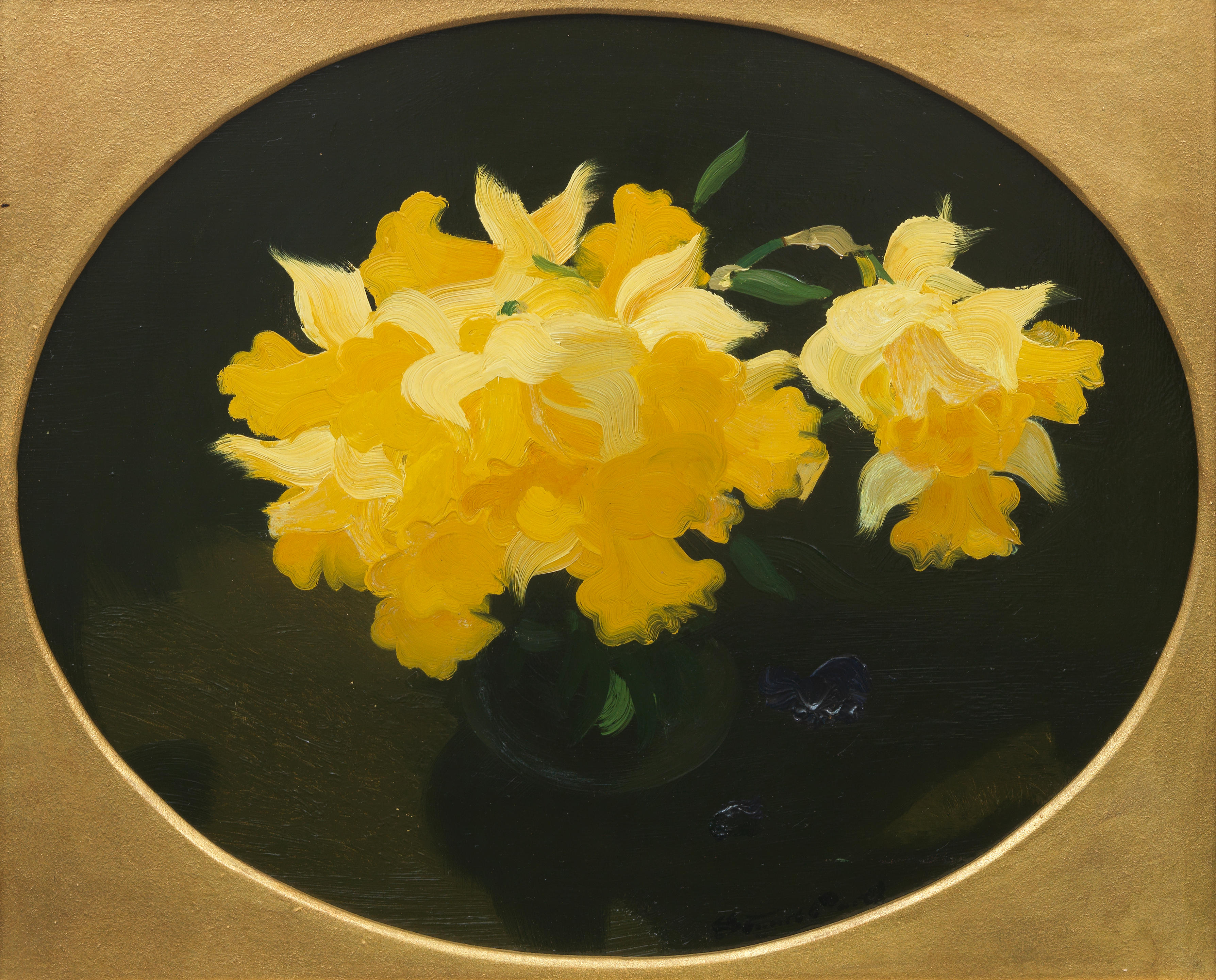 Appraisal: JAMES STUART PARK BRITISH - Daffodils signed 'Stuart Park' lower