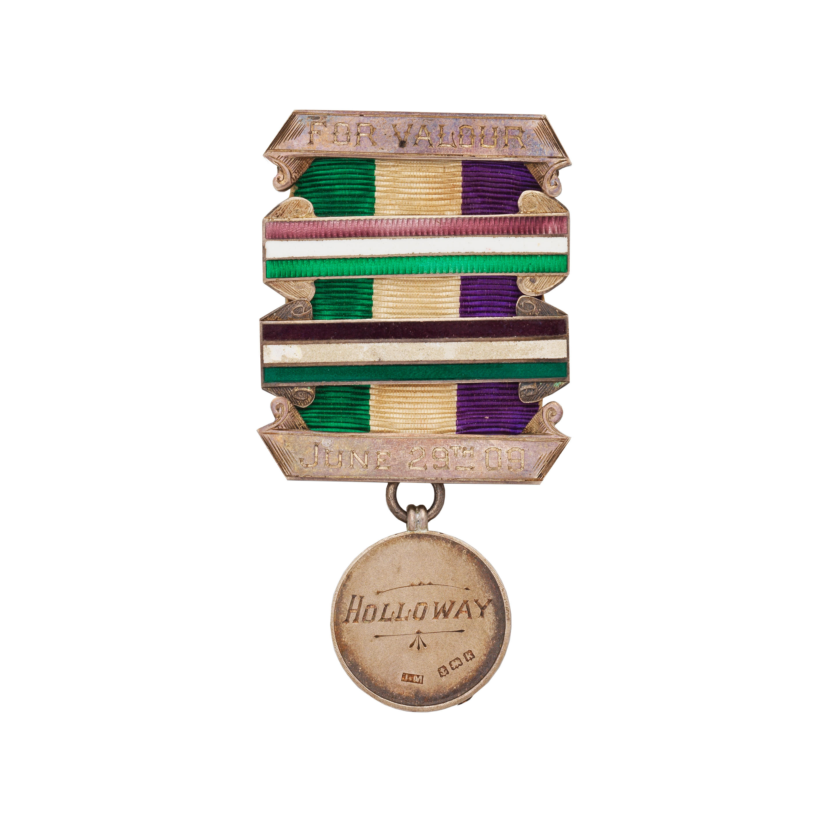 Appraisal: SUFFRAGETTES - HUNGER STRIKE MEDAL Hunger strike 'Holloway' medal awarded