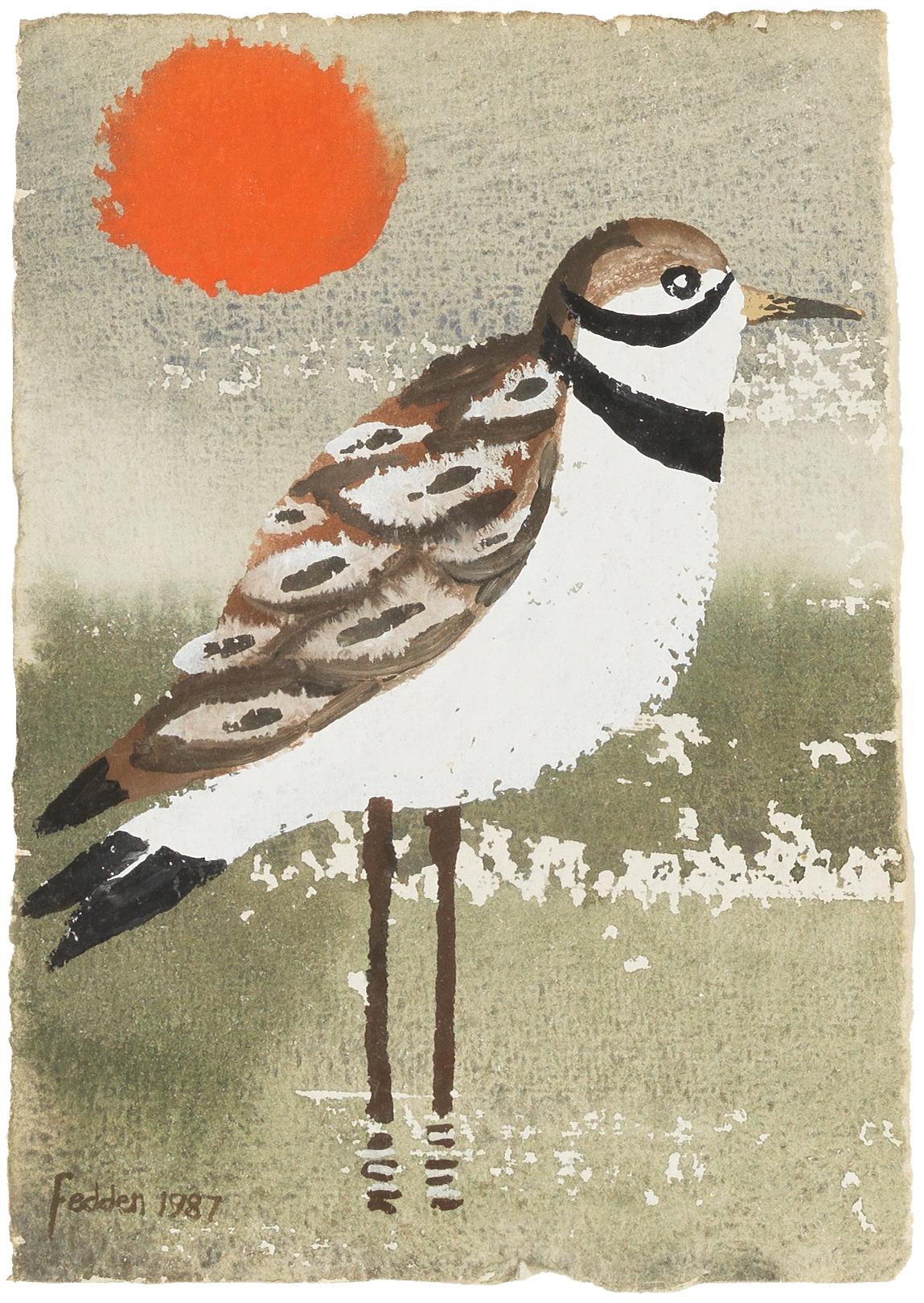 Appraisal: MARY FEDDEN R A BRITISH - Wading Bird signed and