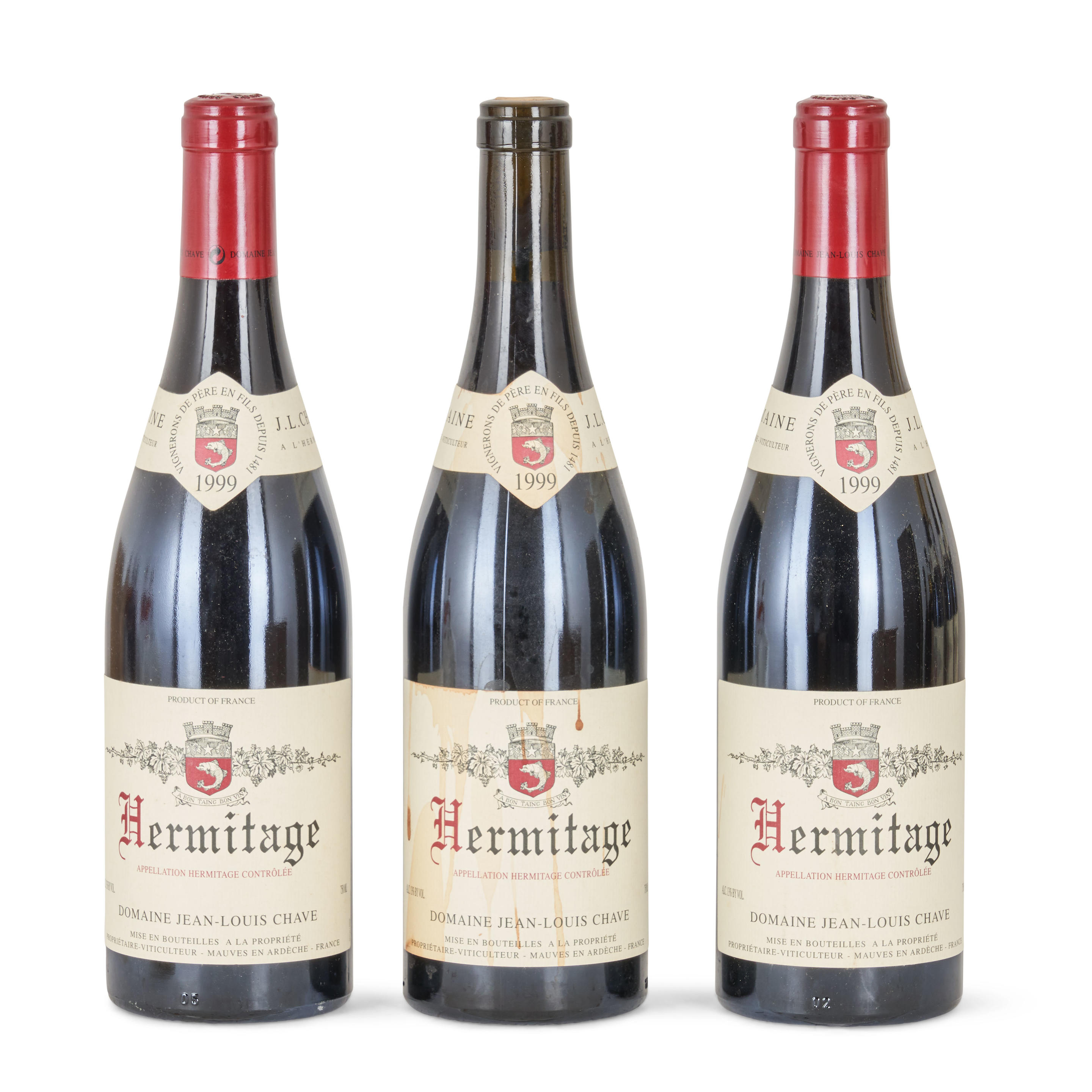 Appraisal: JL CHAVE HERMITAGE BOTTLES JL Chave Hermitage Northern Rhone u