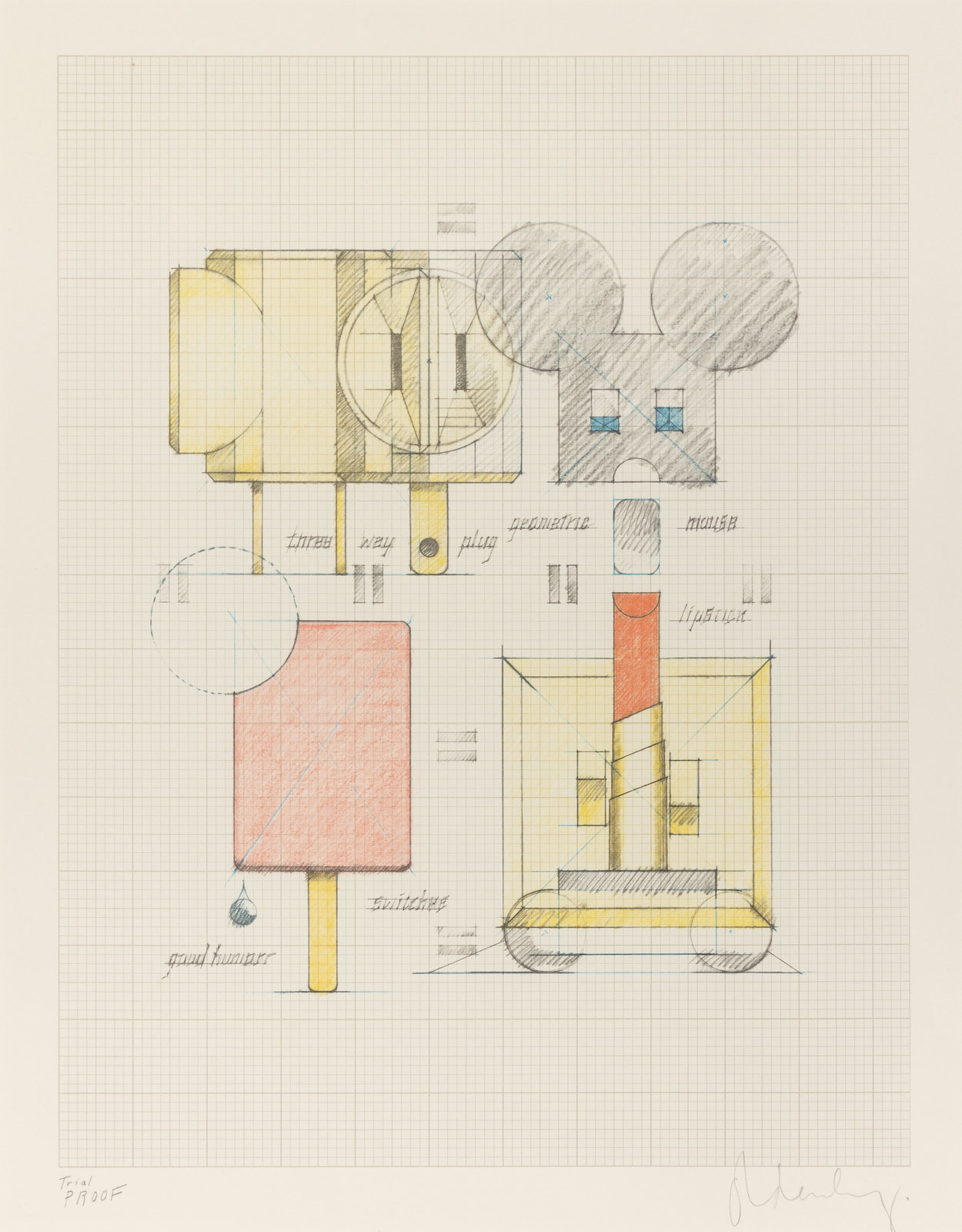 Appraisal: Claes Oldenburg American - System of Iconography--Plug Mouse Good Humor