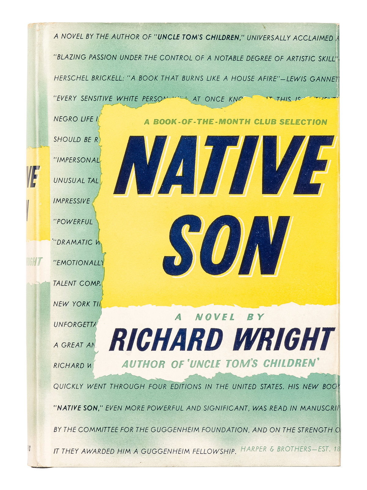 Appraisal: AFRICAN AMERICANA WRIGHT Richard - Native Son New York and