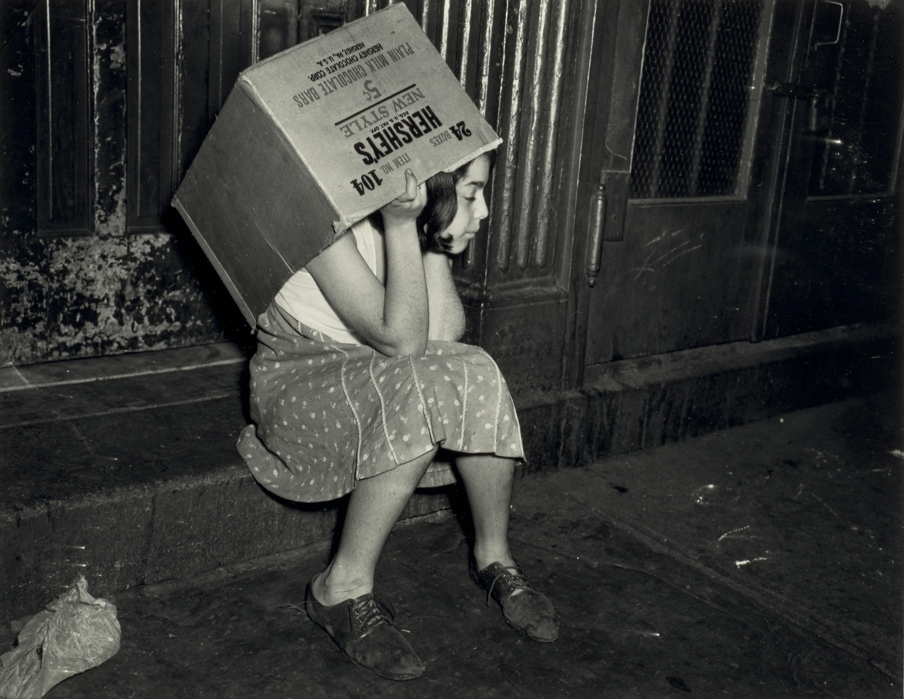 Appraisal: WEEGEE ARTHUR FELLIG - Girl with Hershey's Box s Gelatin