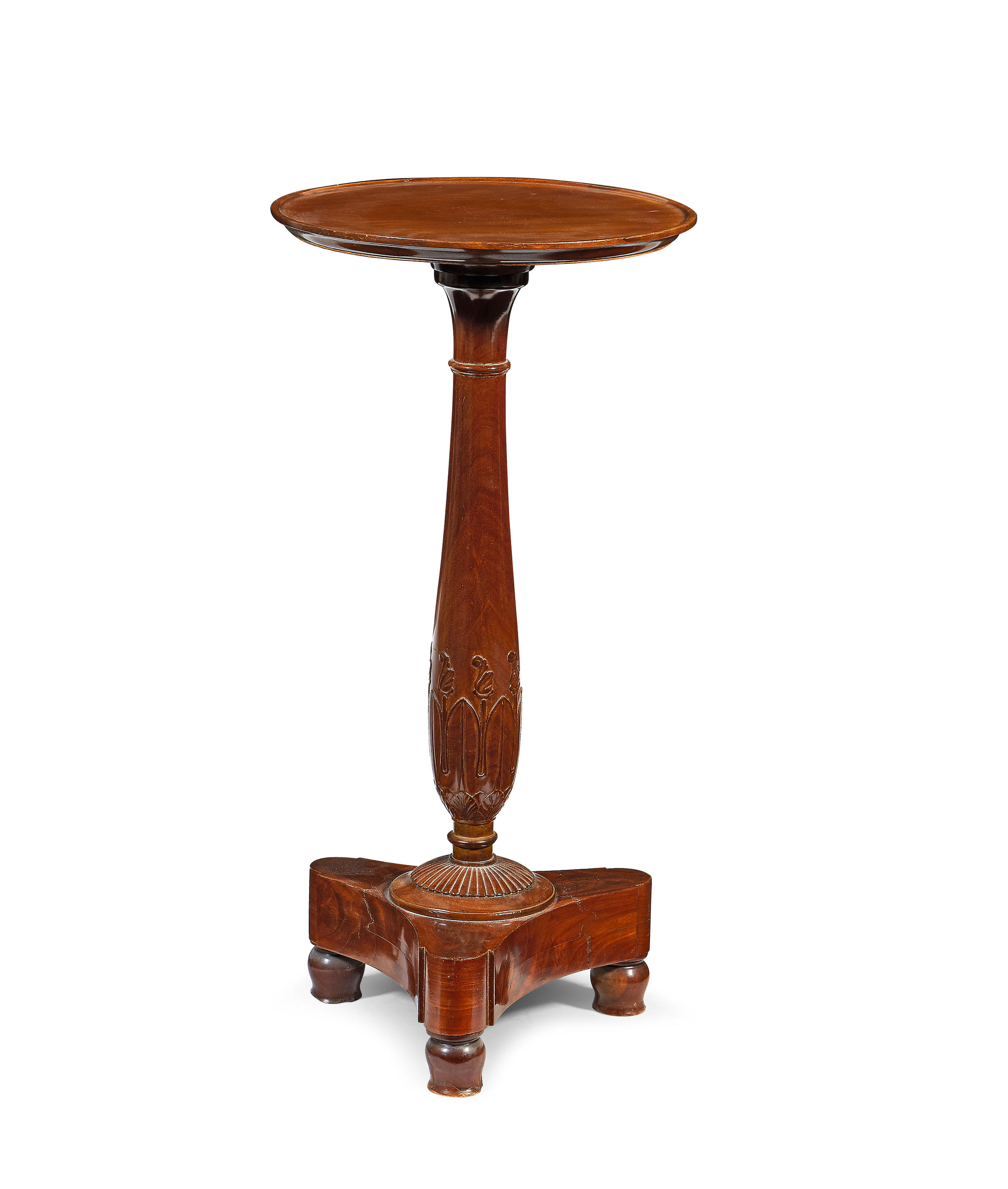 Appraisal: A FRENCH TH CENTURY EMPIRE MAHOGANY URN STAND OR OCCASIONAL