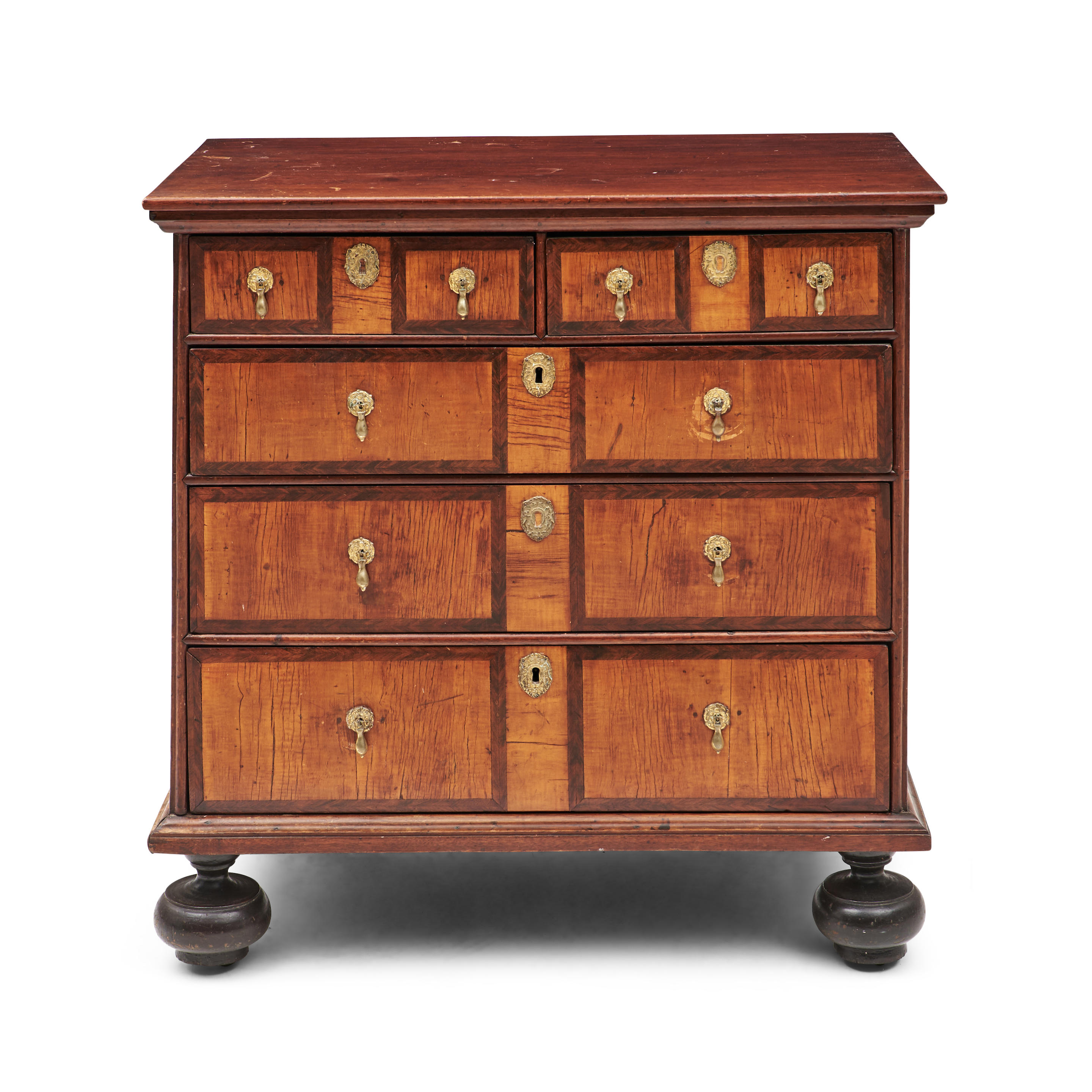 Appraisal: WILLIAM AND MARY CHEST OF DRAWERS probably Rhode Island c