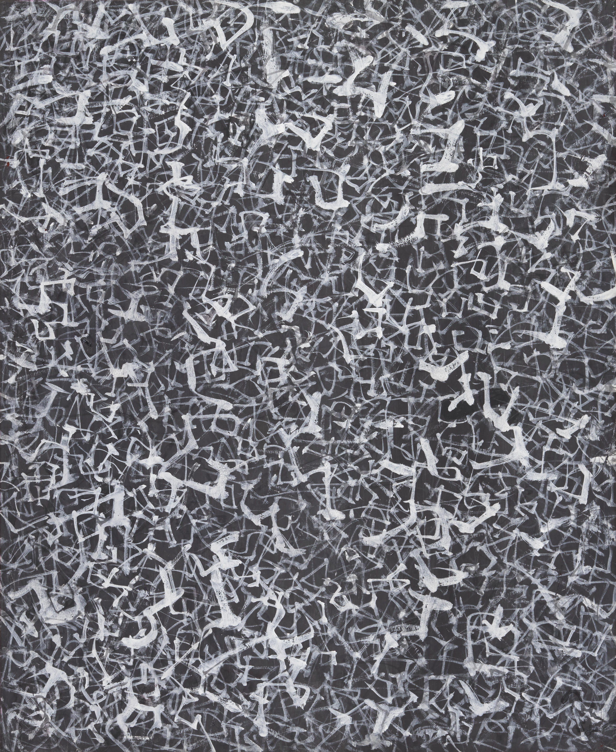 Appraisal: MARK TOBEY - Threading White signed and dated 'Tobey '