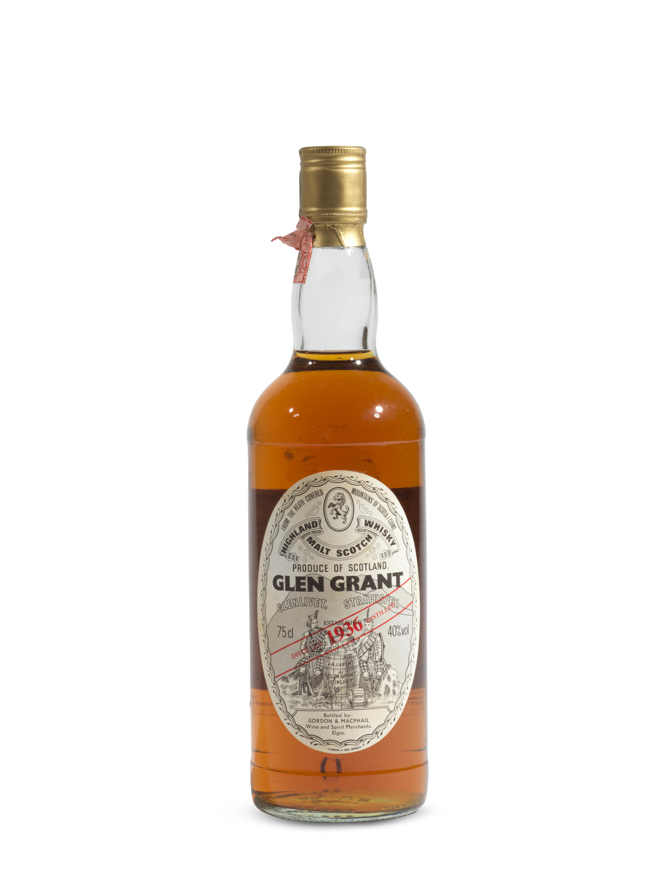 Appraisal: GLEN GRANT- Glen Grant- Bottled by Gordon MacPhail Importato da