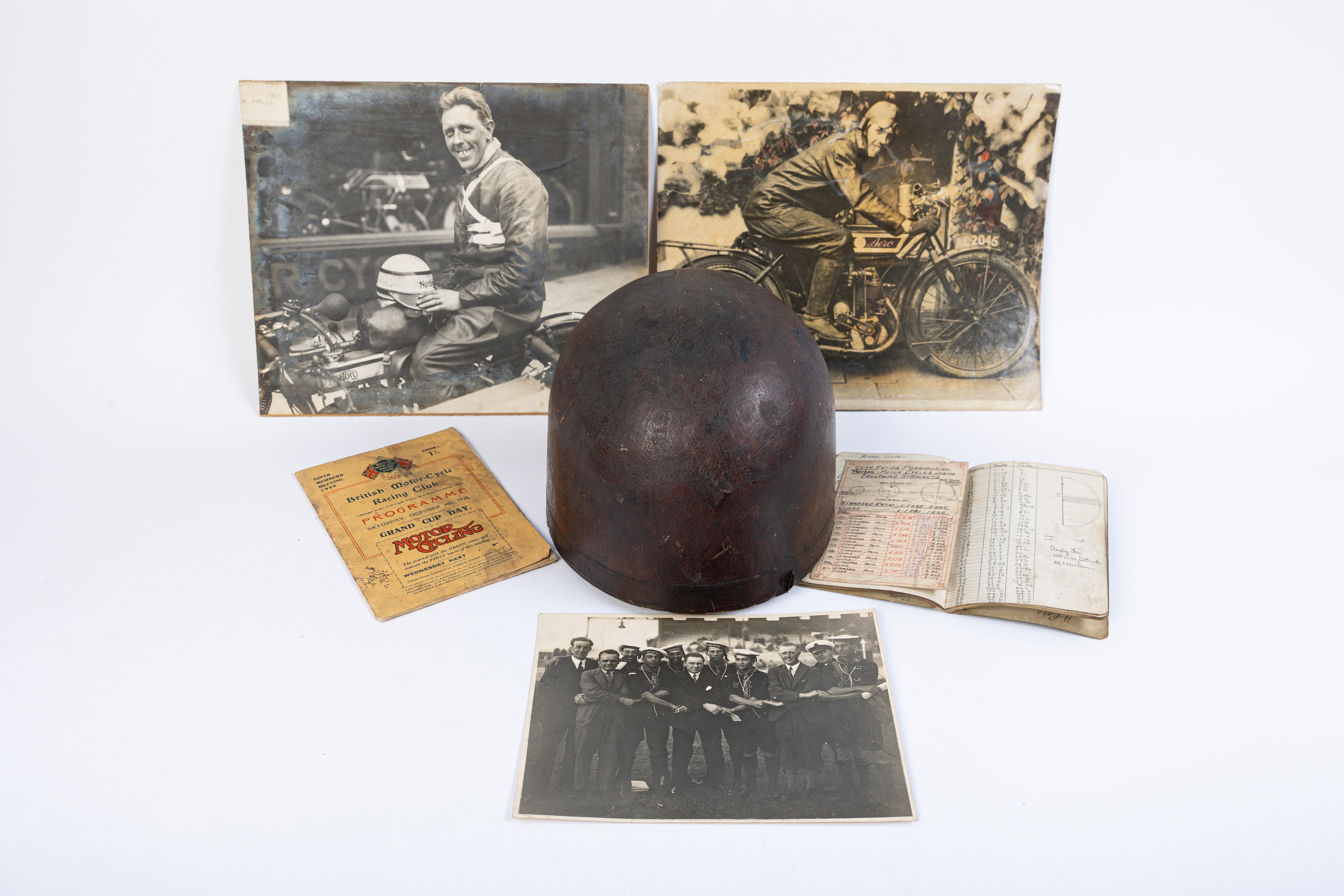 Appraisal: A SELECTION OF GEORGE TUCKER MEMORABILIA including his race worn