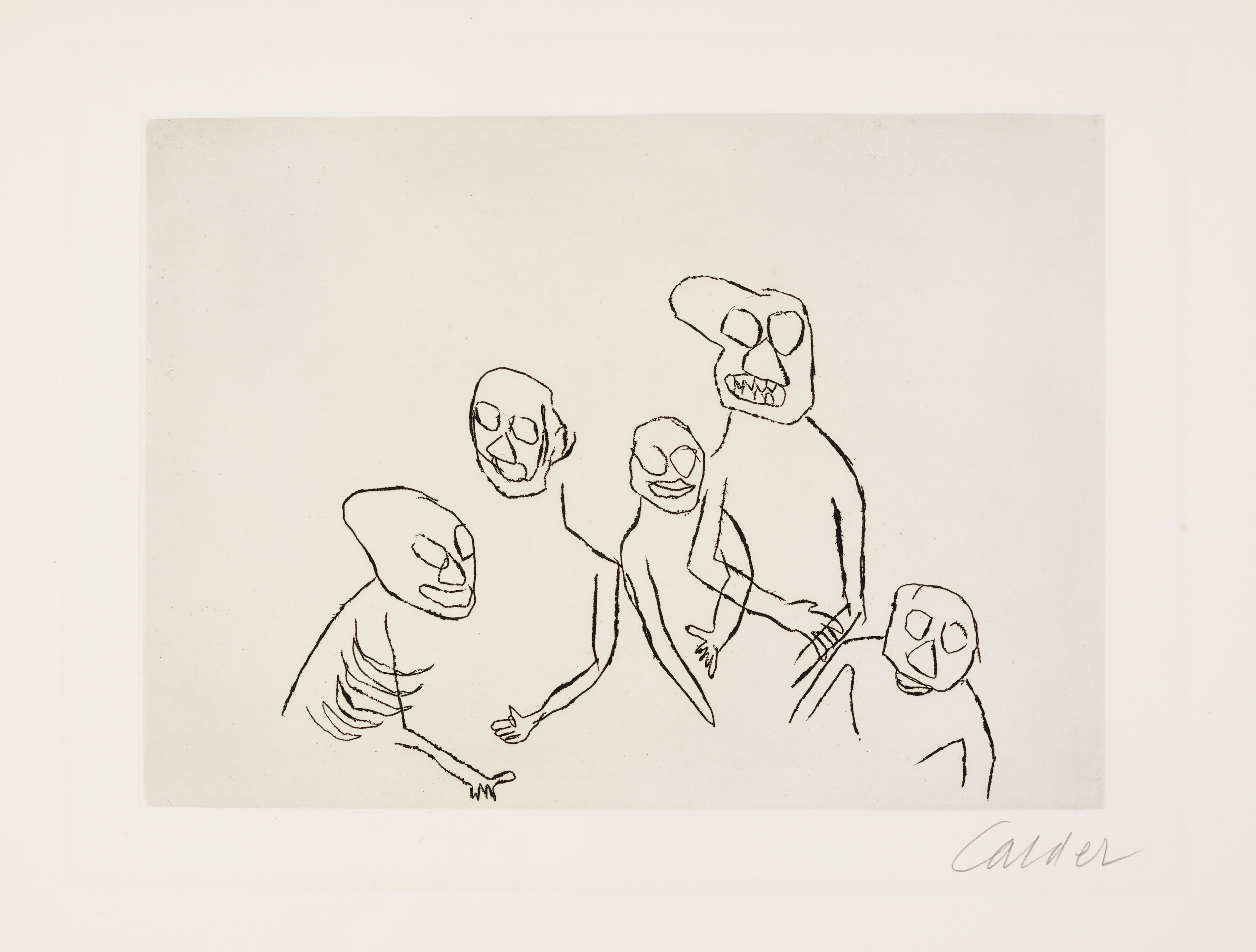 Appraisal: ALEXANDER CALDER - Untitled from Santa Claus by E E