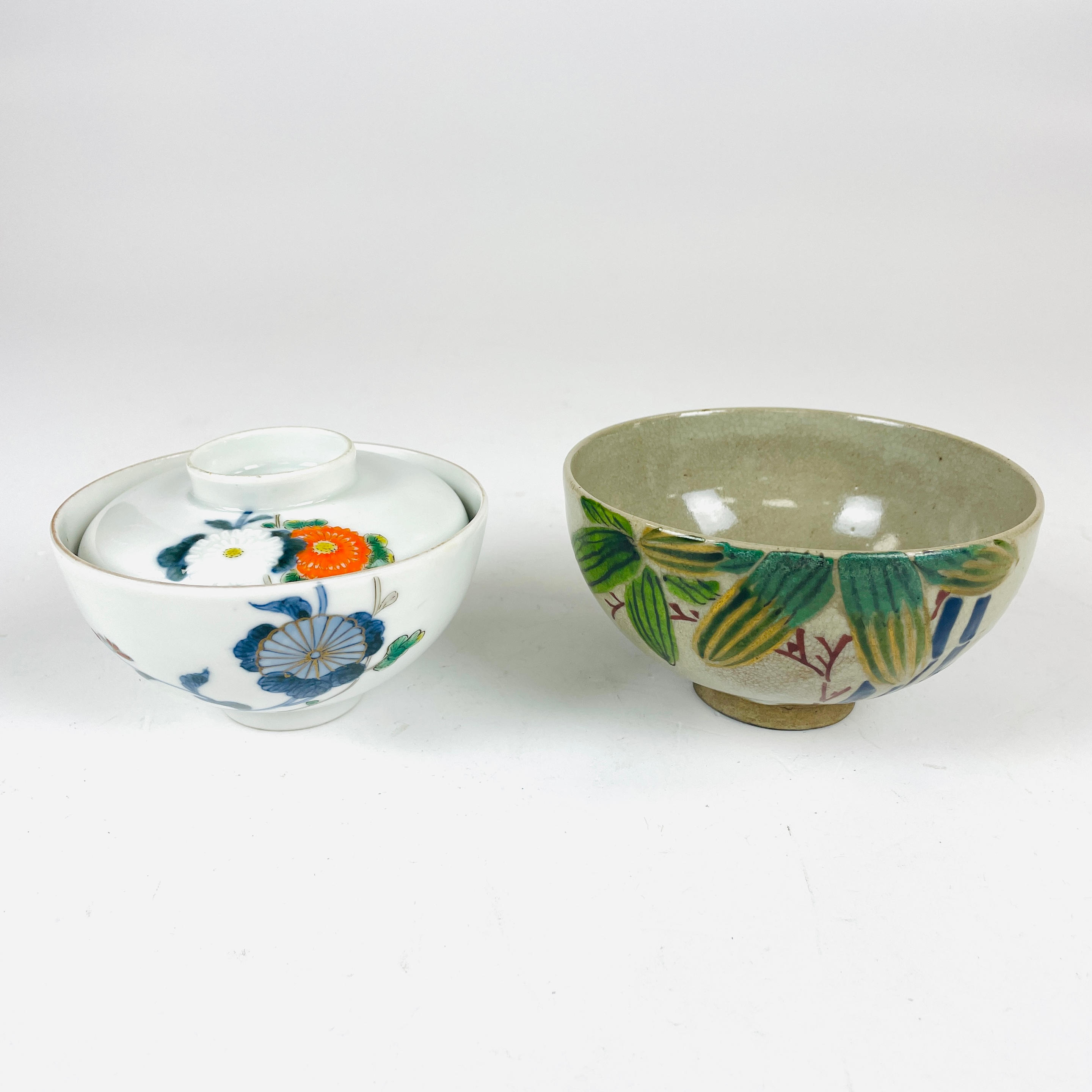 Appraisal: TWO SETO WARE BOWLS Japan th to th century a