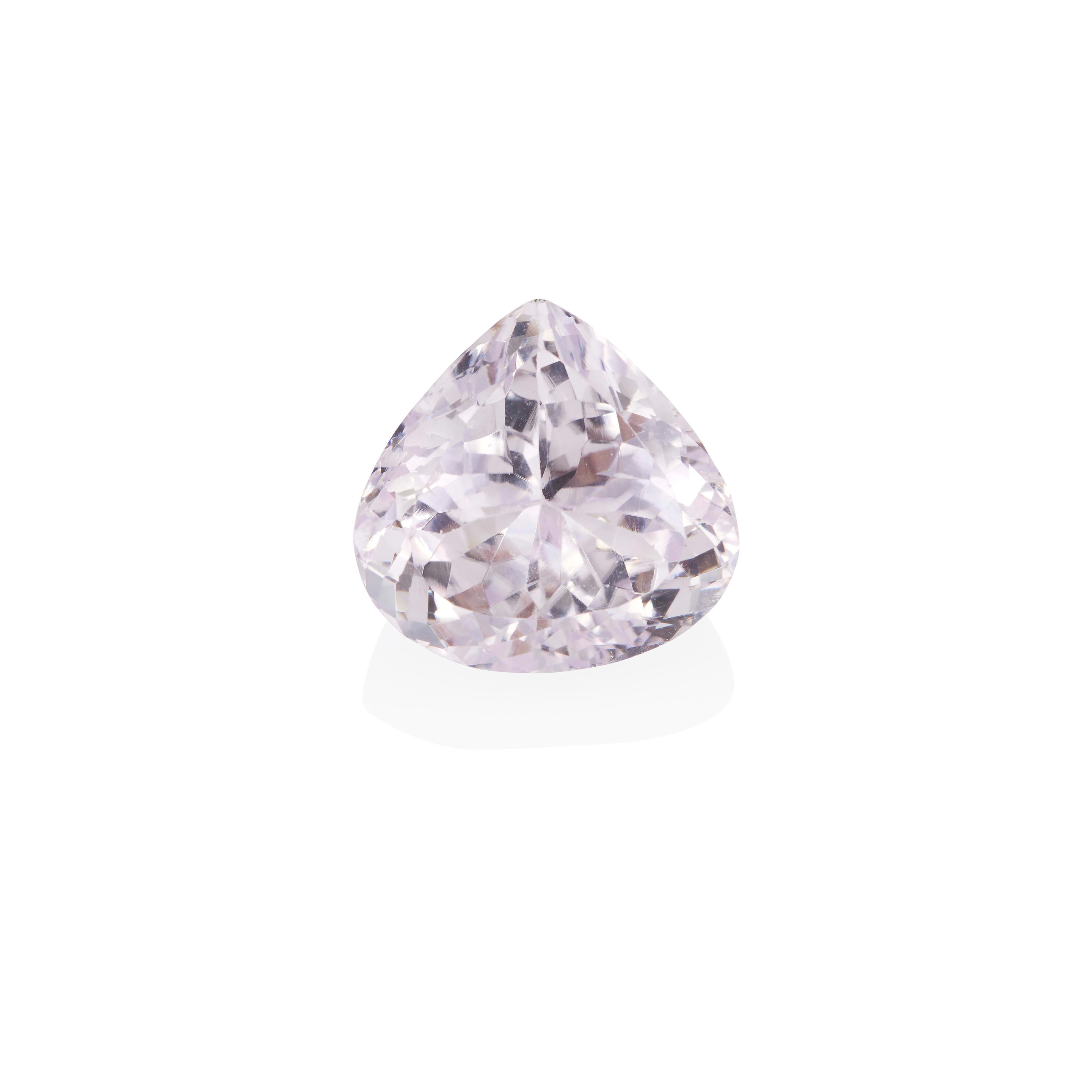 Appraisal: A LOOSE KUNZITE A loose pear-shaped kunzite x x mm