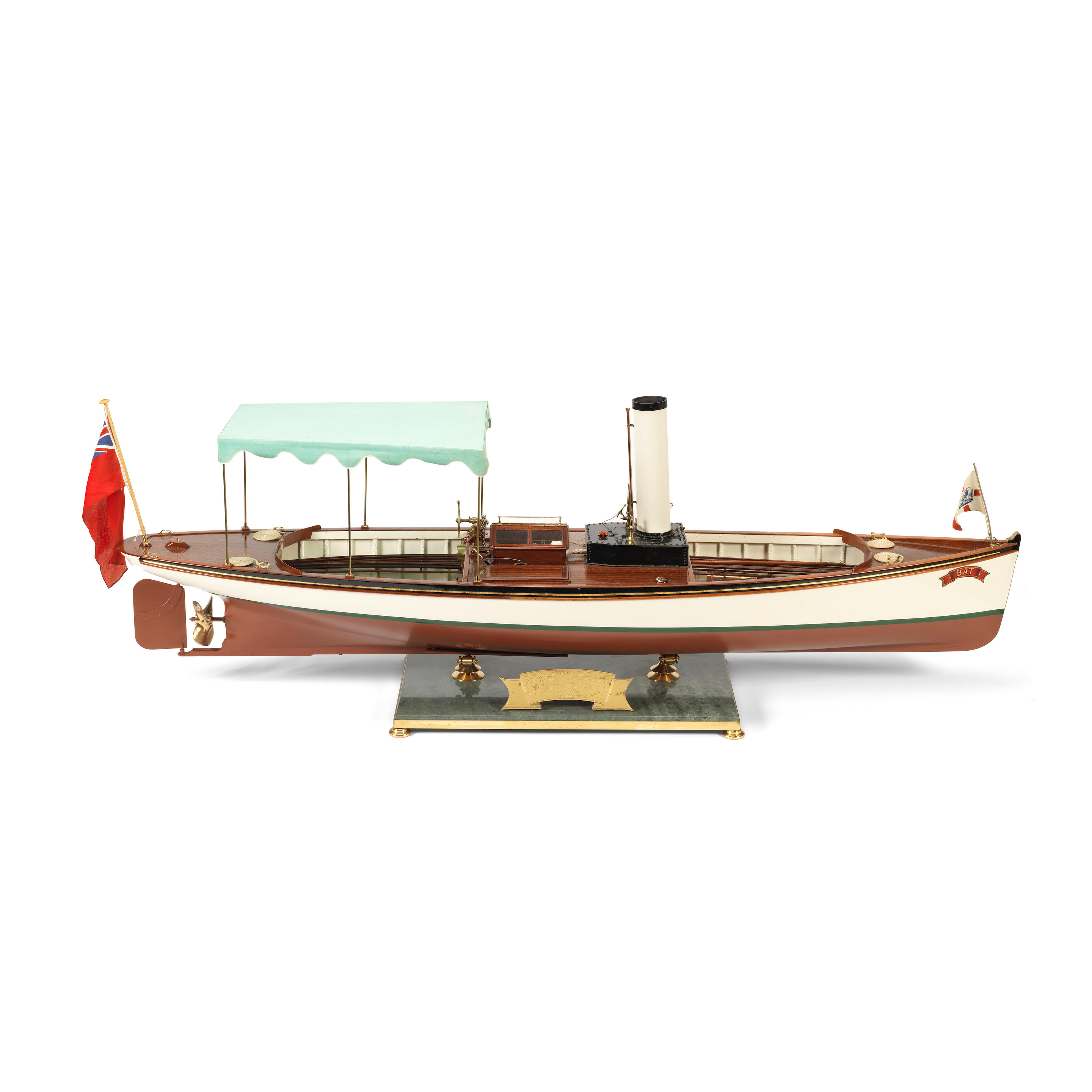 Appraisal: A FINE KEITH TOWNSEND SCALE MODEL OF THE STEAM LAUNCH