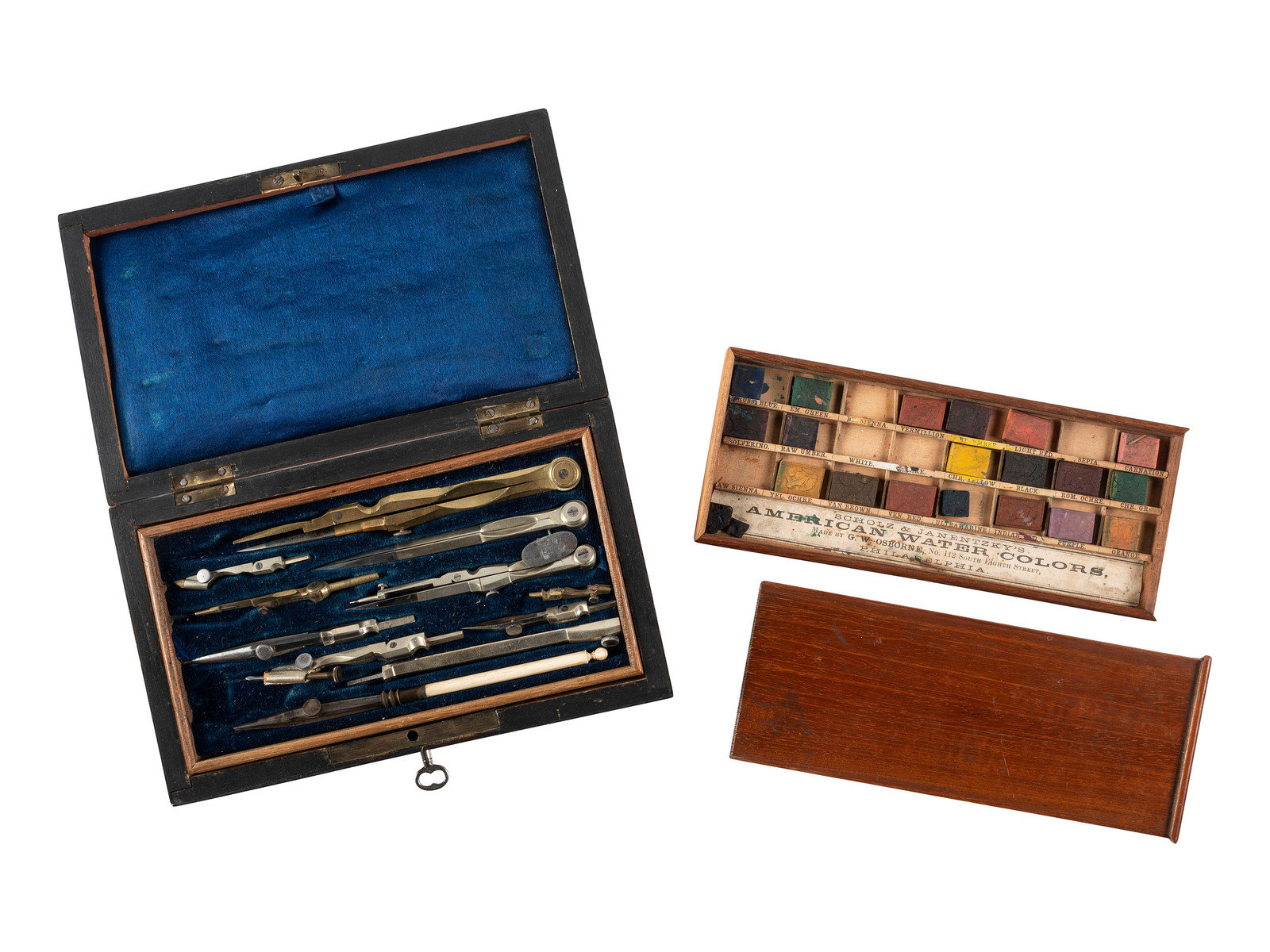 Appraisal: CIVIL WAR A group of items incl drafting set and