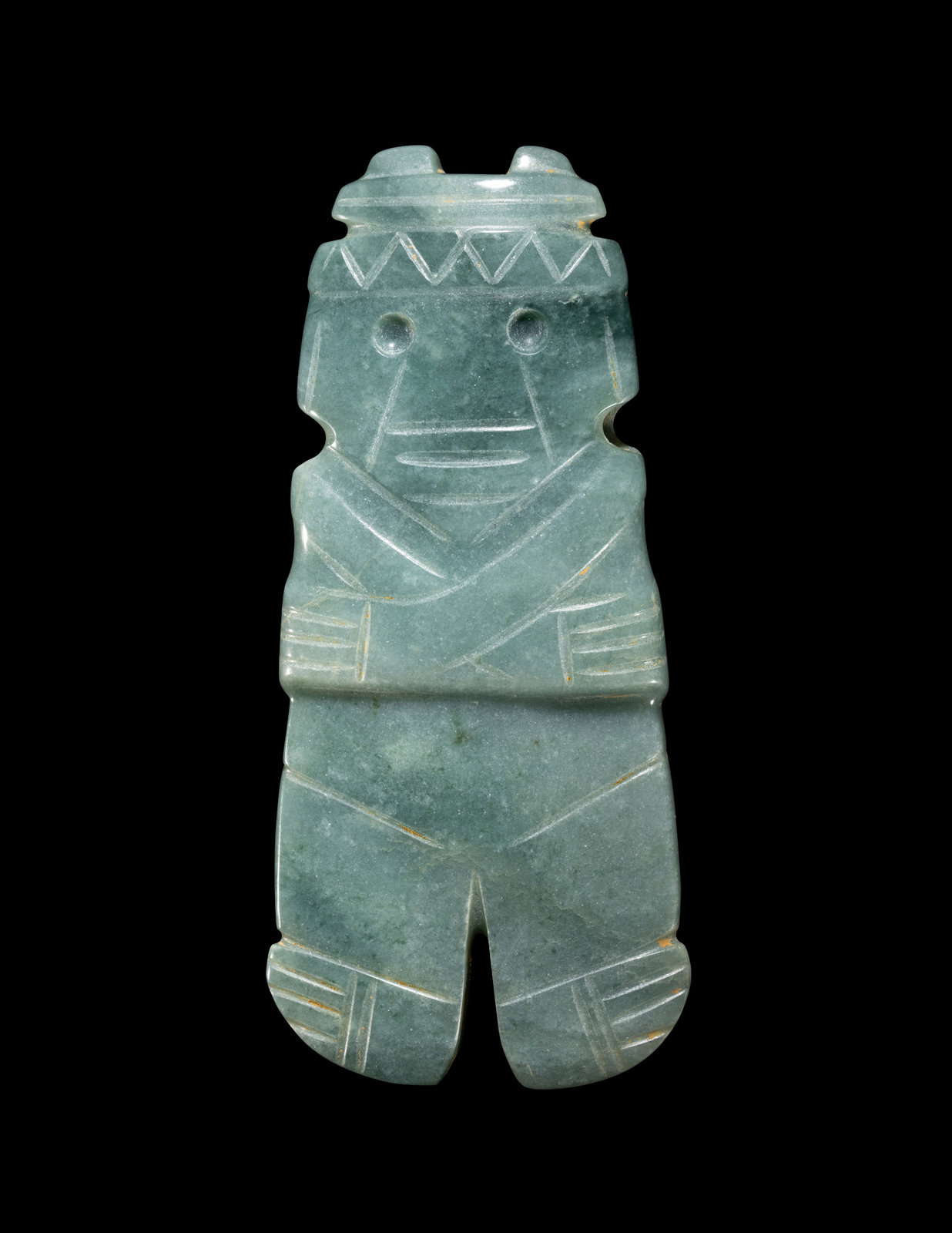 Appraisal: A Costa Rican Jade Figural Pendant Circa - A D