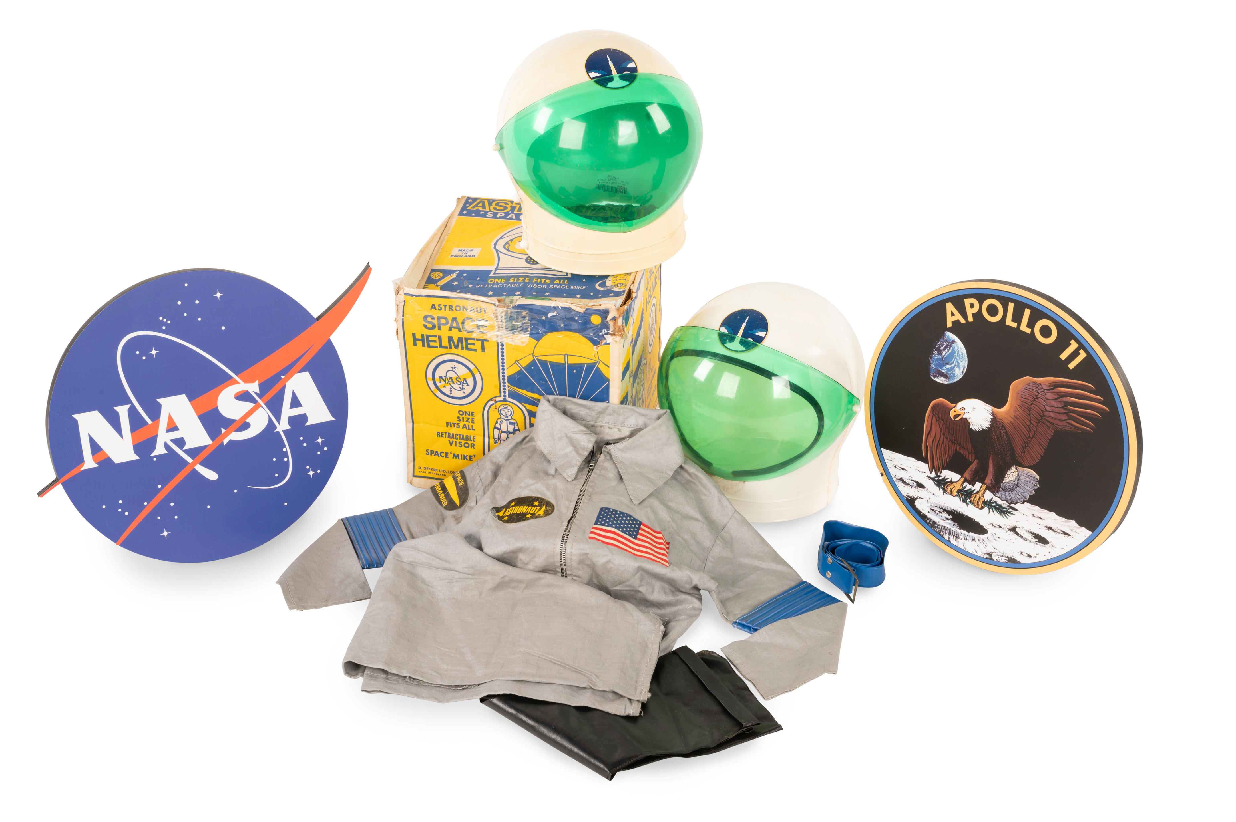 Appraisal: A SELECTION OF PROPS RELATING TO THE MOON LANDING SCENE