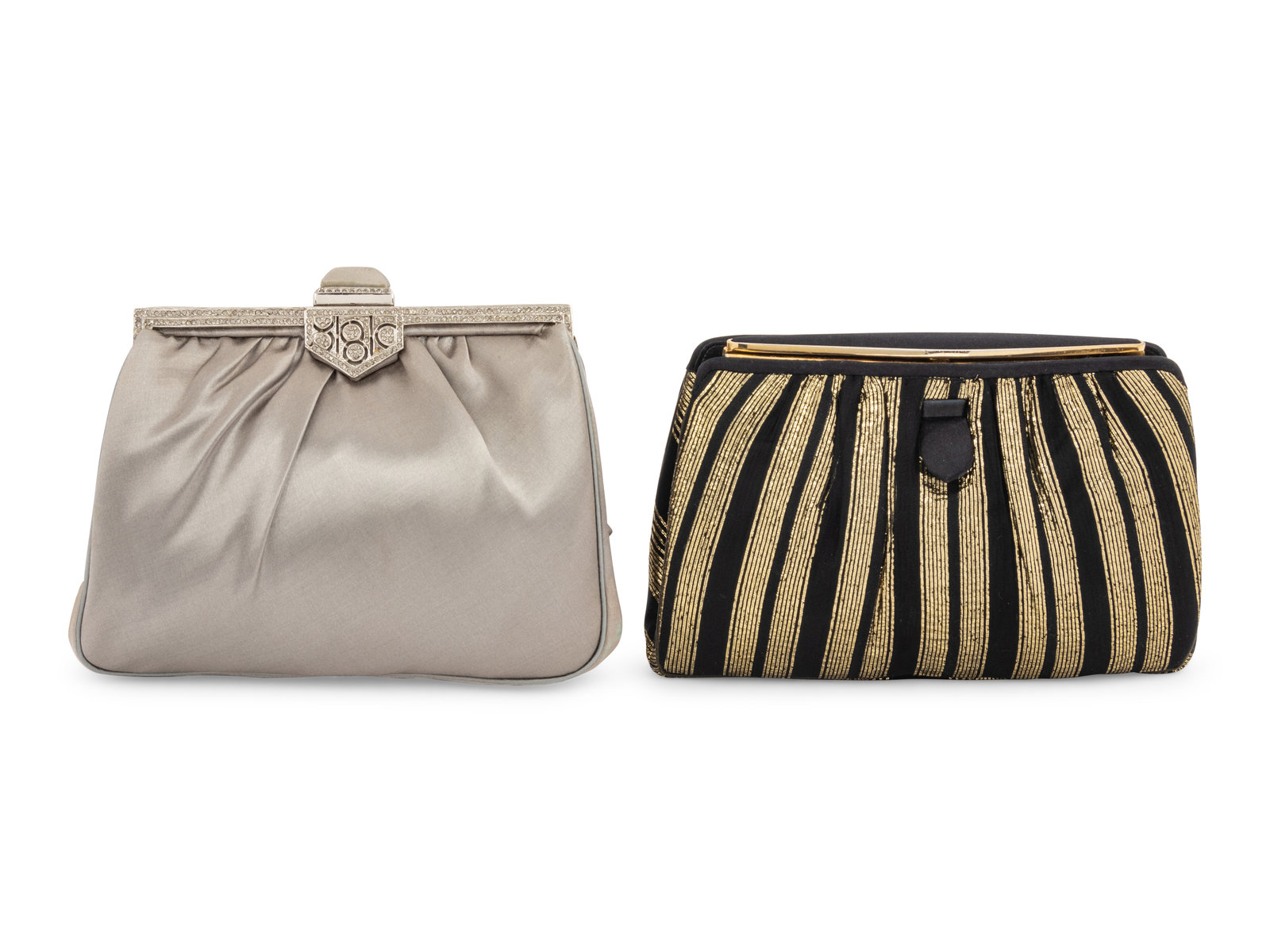 Appraisal: Two Judith Leiber Evening Bags - s THE FIRST Silver