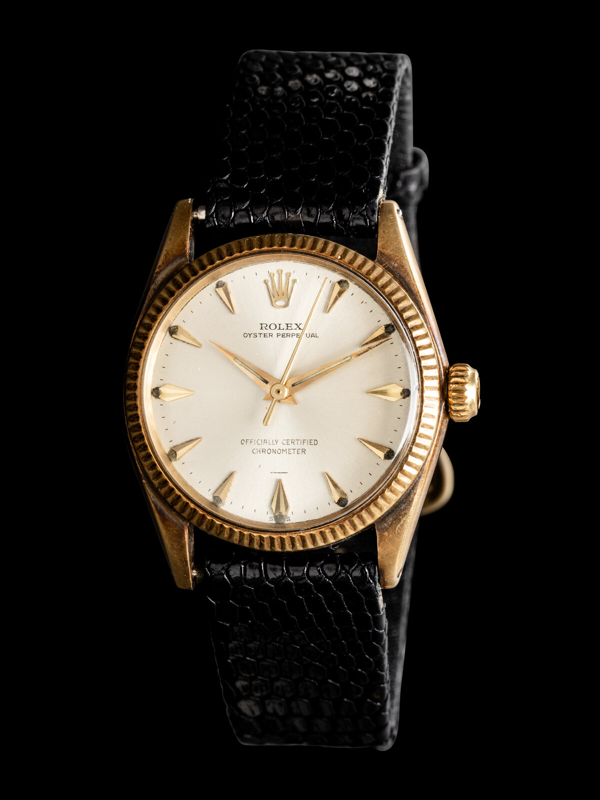 Appraisal: ROLEX REF K YELLOW GOLD 'OYSTER PERPETUAL' WATCH Maker Rolex