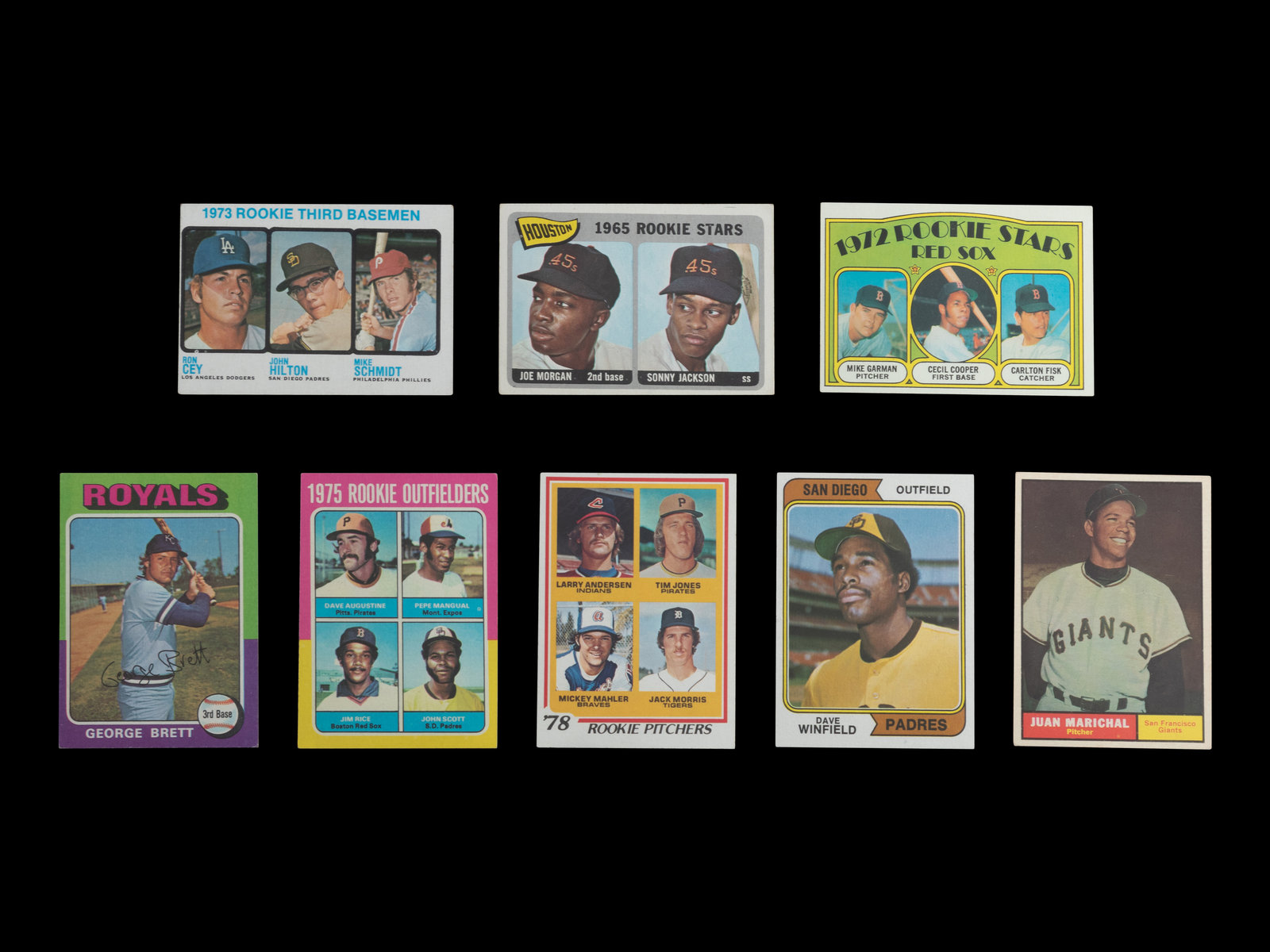 Appraisal: A Group of Eight s- s Topps Hall of Fame