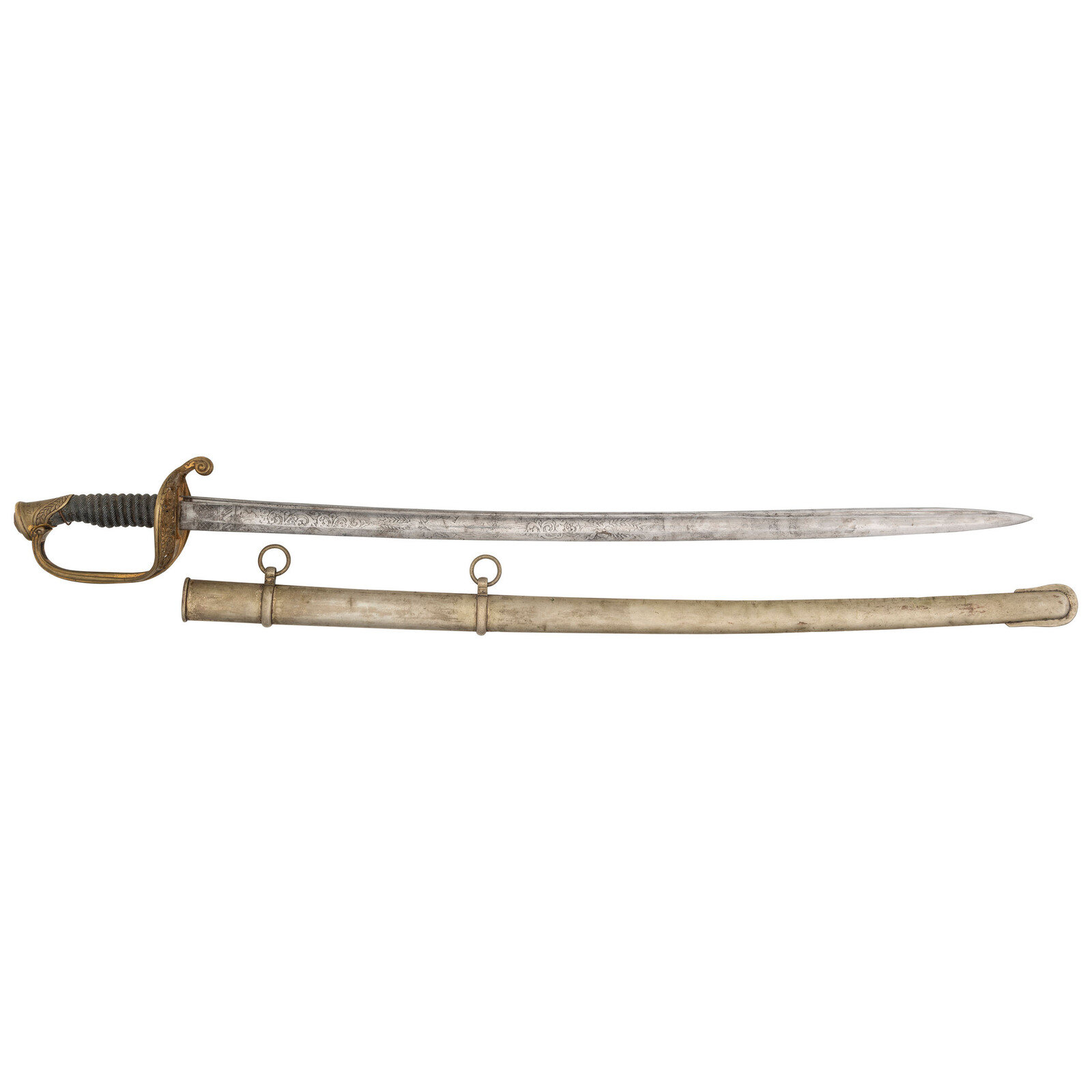 Appraisal: Klingenthal Model Foot Officers Sword Presented to RW Hemphill -