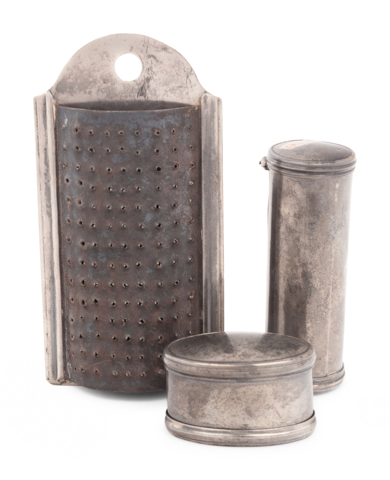 Appraisal: A Group of Three Bateman Family Silver Nutmeg Graters London