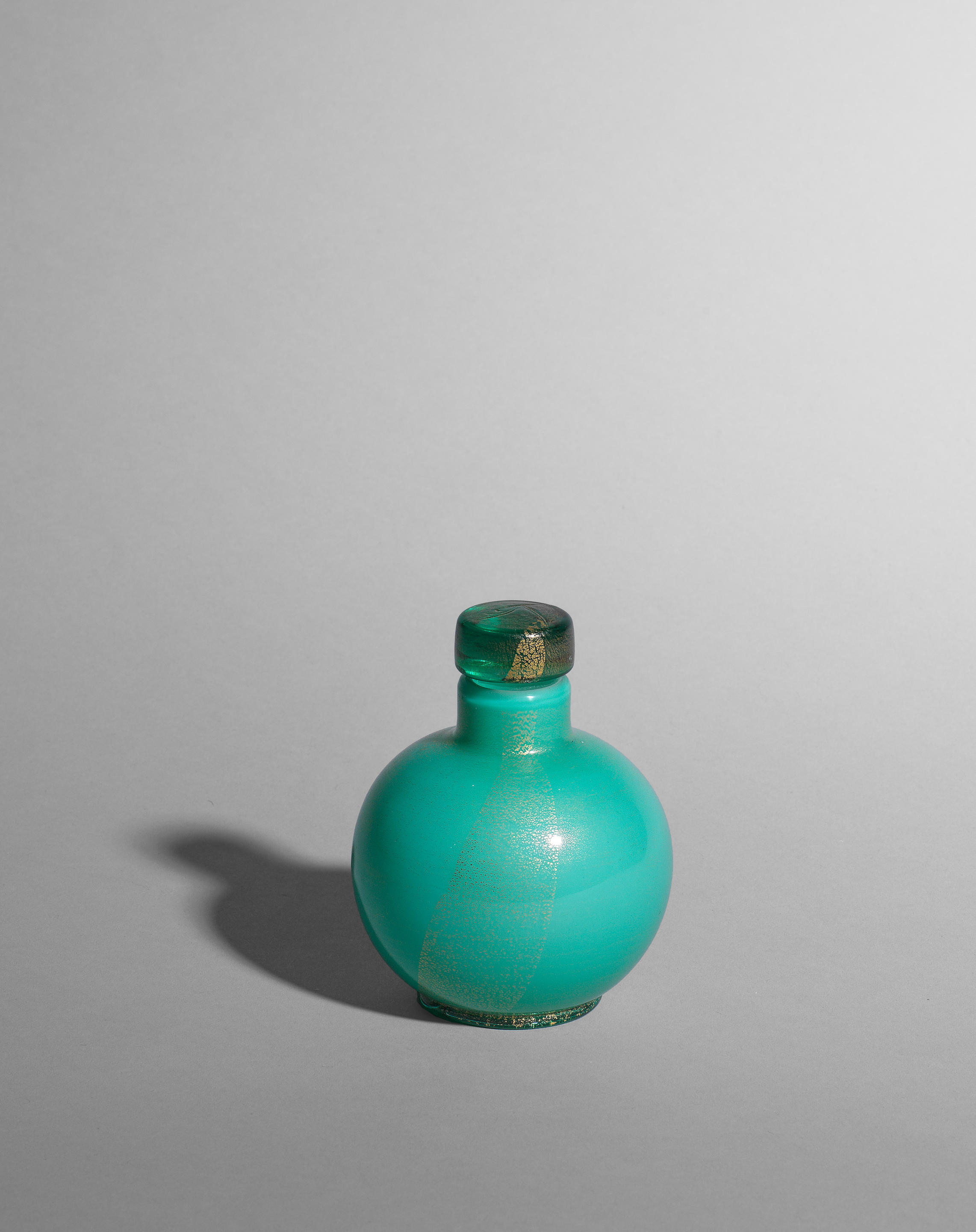 Appraisal: CARLO SCARPA Lidded perfume bottle model no A circa Incamiciato