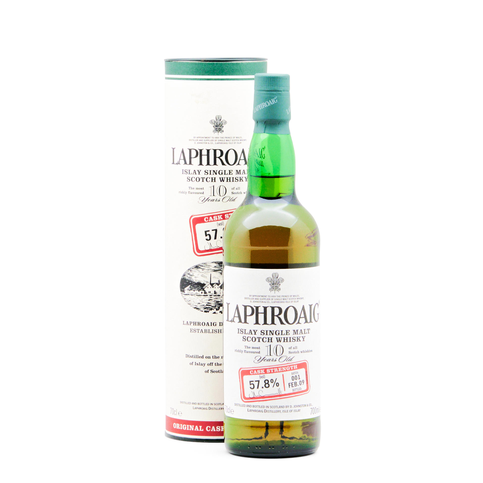 Appraisal: LAPHROAIG YEARS OLD CASK STRENGTH BATCH NO CL BOTTLE Laphroaig