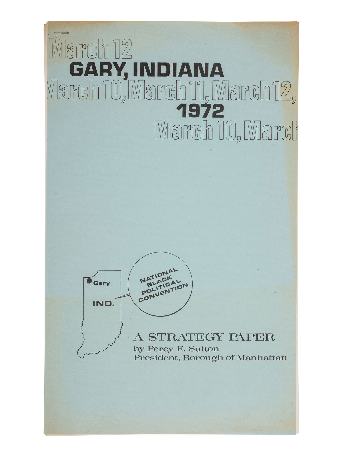 Appraisal: CIVIL RIGHTS -- SUTTON Percy E - A Strategy Paper