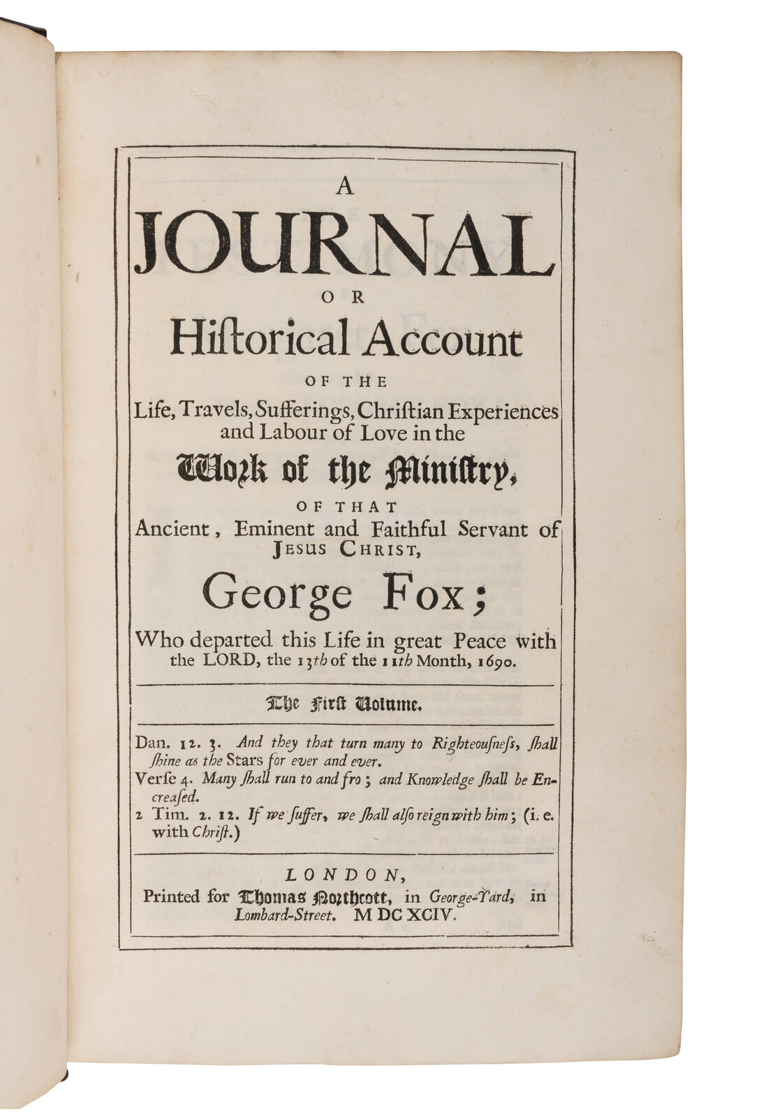 Appraisal: QUAKER HISTORY A group of works in volumes MOST FIRST