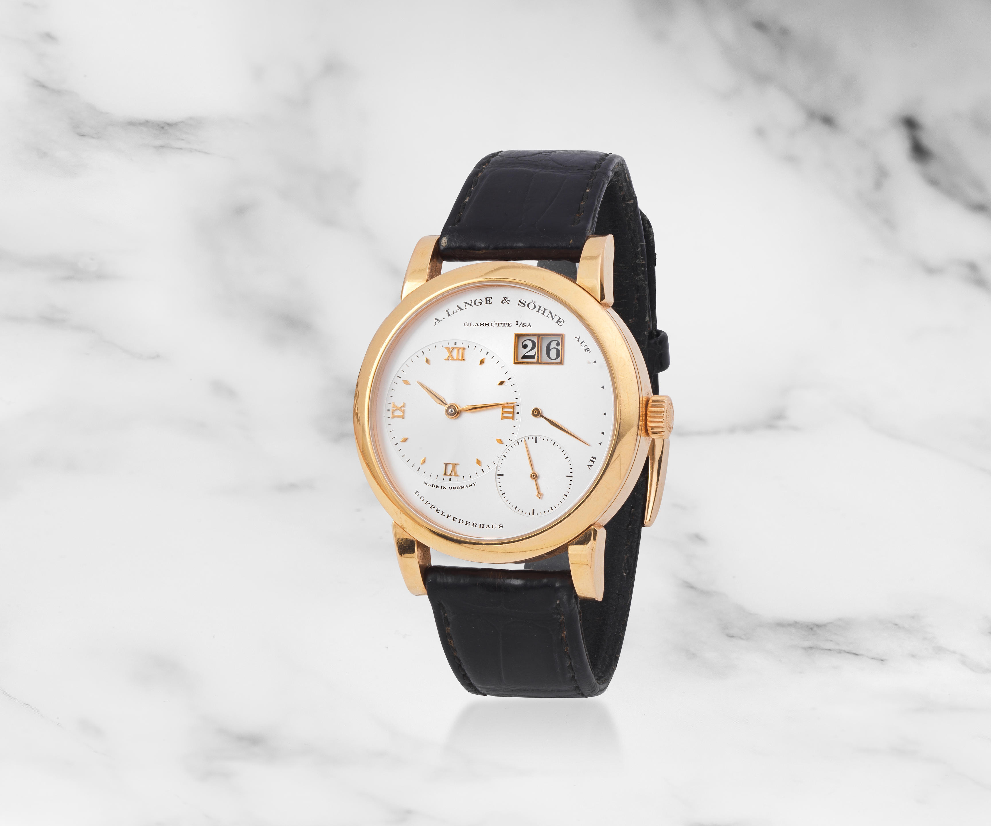 Appraisal: A LANGE S HNE BELLE MONTRE BRACELET EN OR ROSE