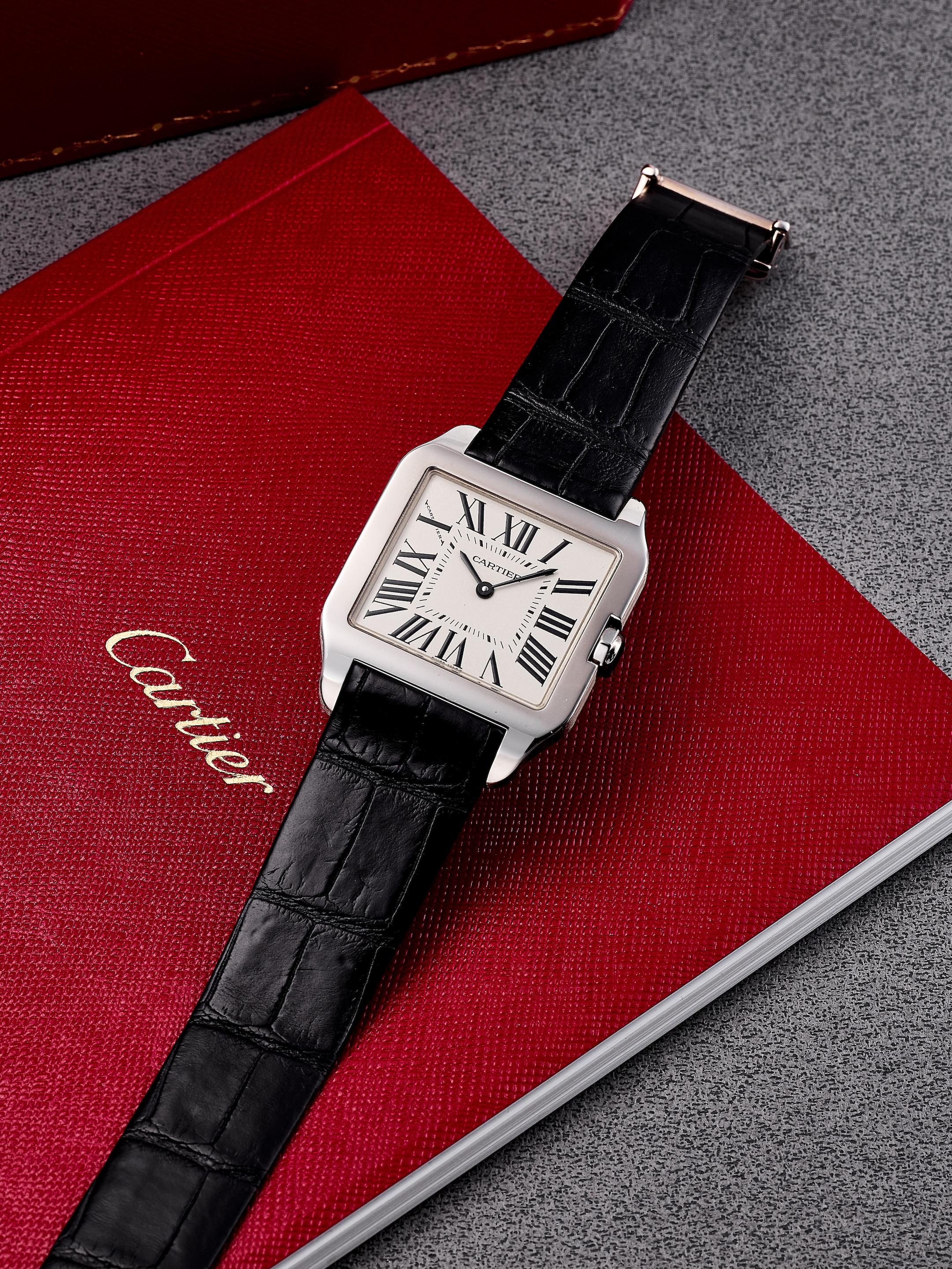 Appraisal: CARTIER SANTOS DUMONT REF W A NEW OLD STOCK WHITE