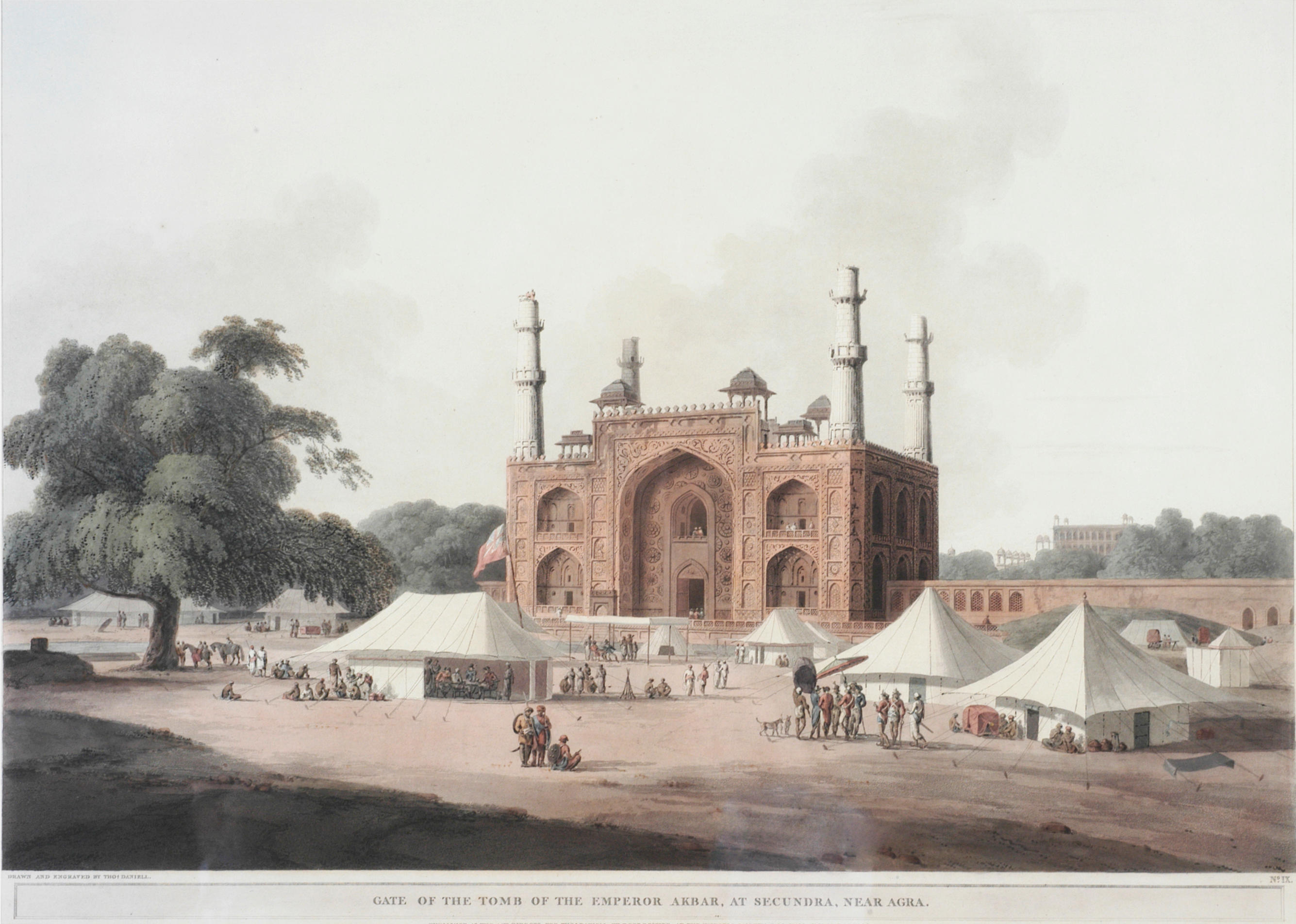 Appraisal: DANIELL THOMAS Gate of the Tomb of the Emperor Akbar