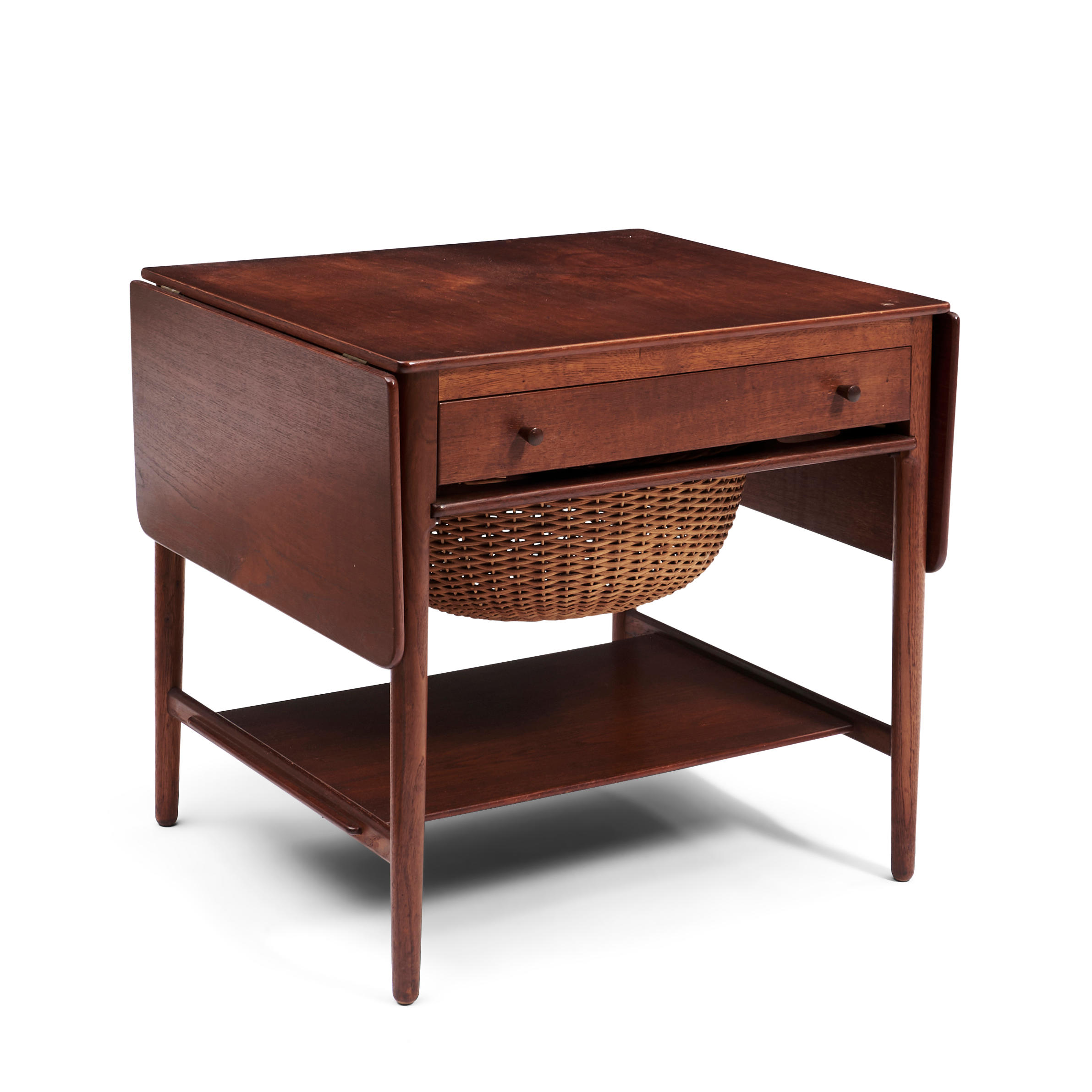 Appraisal: HANS WEGNER - FOR ANDREAS TUCK SEWING TABLE AT Denmark