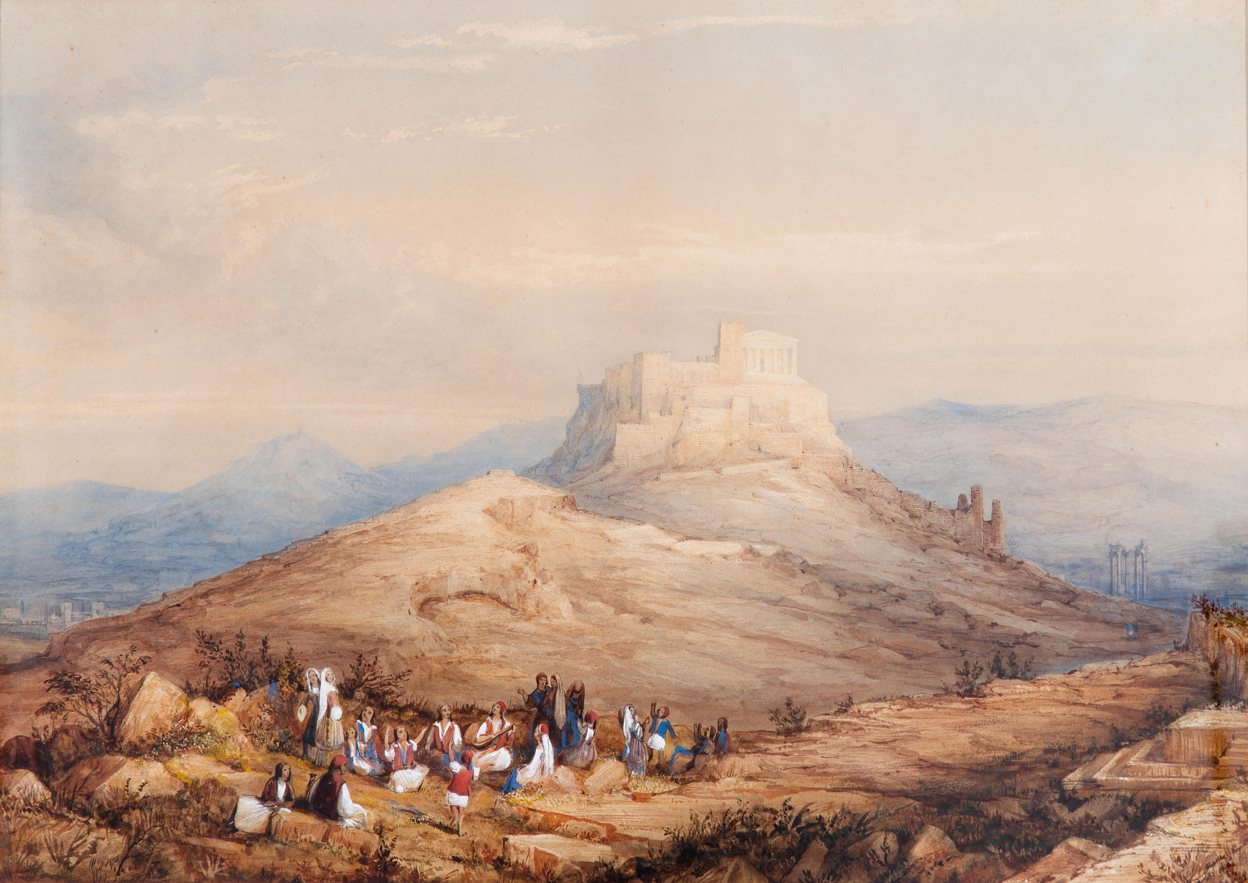 Appraisal: ATTRIBUTED TO WILLIAM PAGE BRITISH - Vues d'Acropole Ath nes