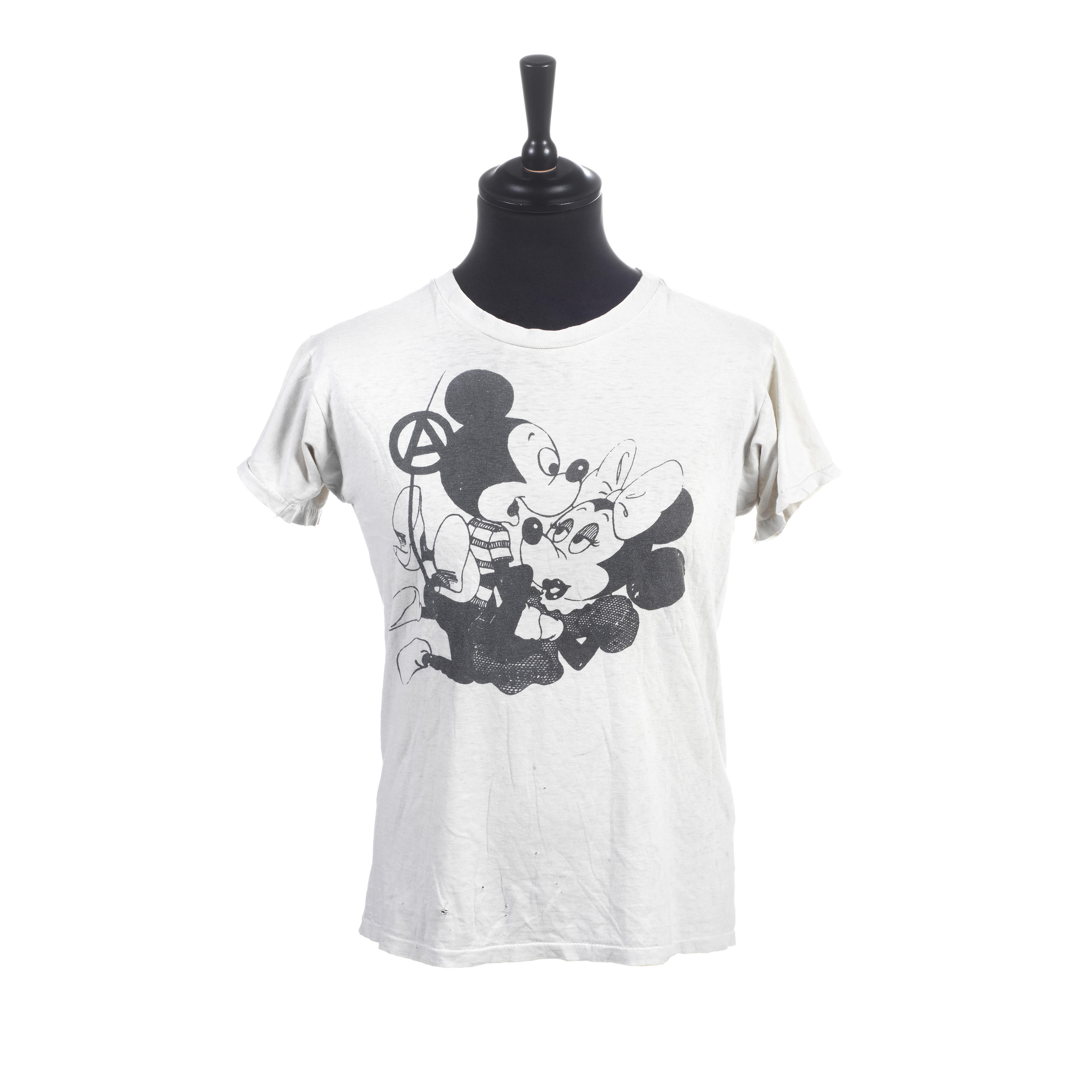 Appraisal: VIVIENNE WESTWOOD MALCOLM MCLAREN A 'MICKEY MINNIE' SEDITIONARIES T-SHIRT white