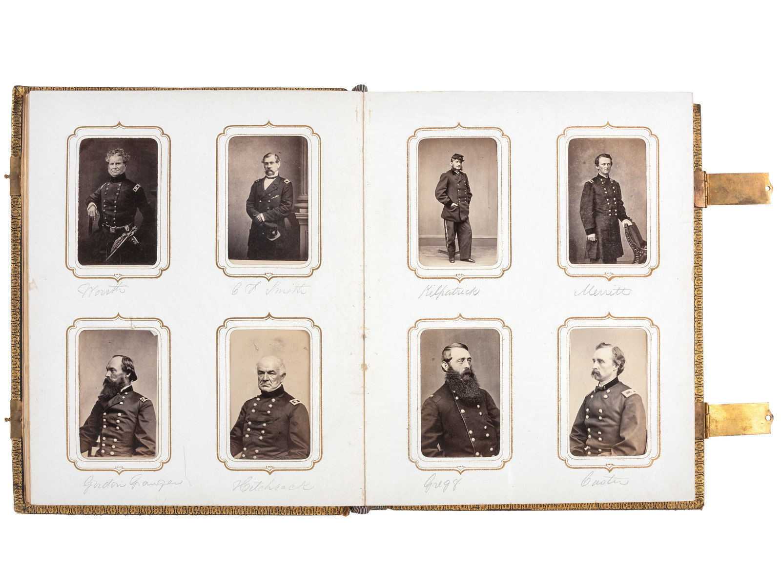 Appraisal: CIVIL WAR BRADY Mathew photographer Exceptional album containing CDVs of